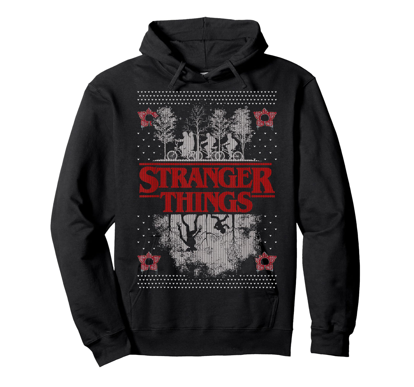 Netflix Stranger Things Ugly Christmas Sweater Style T-Shirt
