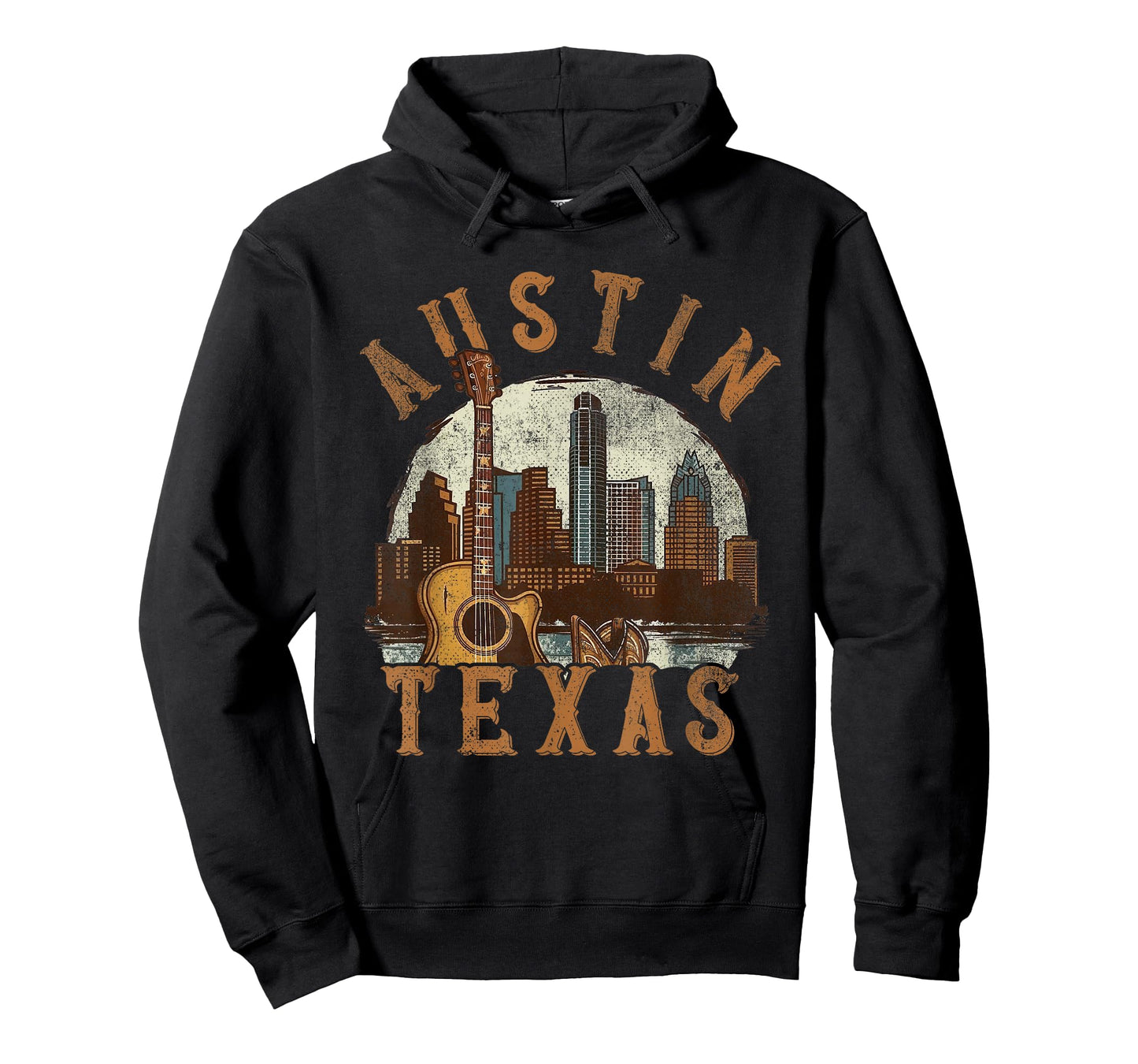 Austin Texas TX | Guitar Skyline T-Shirt