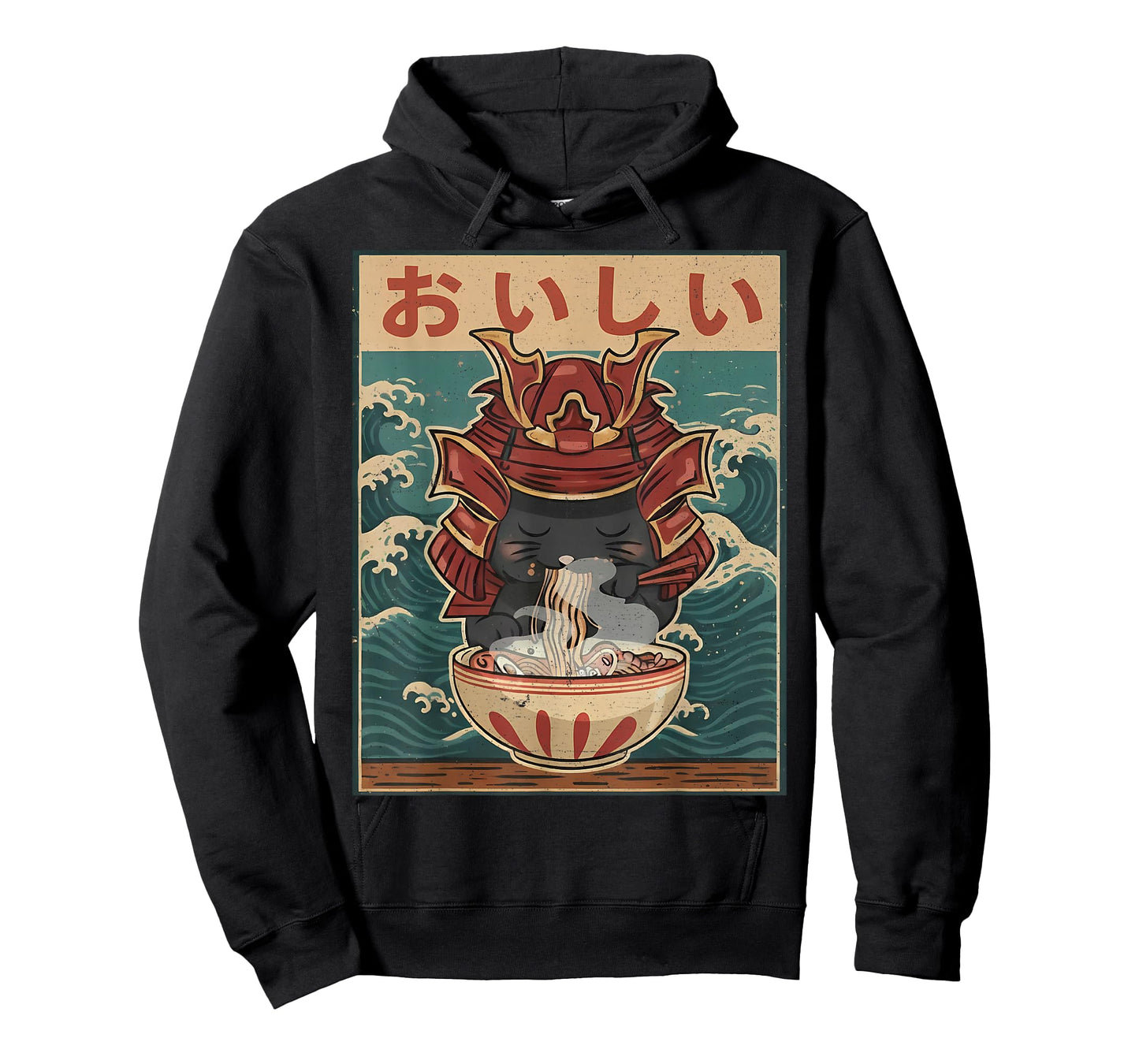 Cat Eating Ramen for Men Women Teens Girls Kawaii Anime T-Shirt