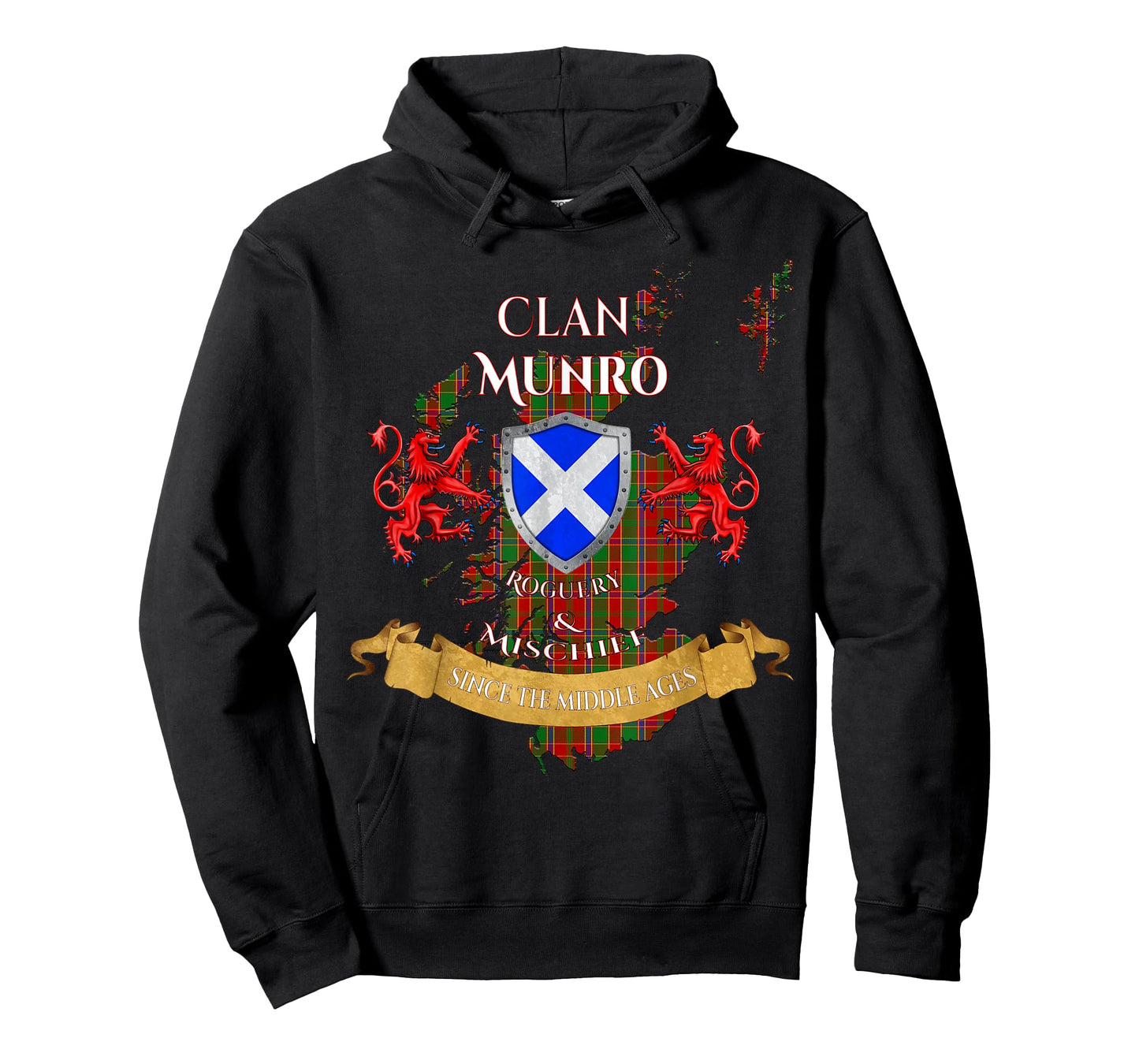 Munro Scottish Family Clan Middle Ages Mischief T-Shirt