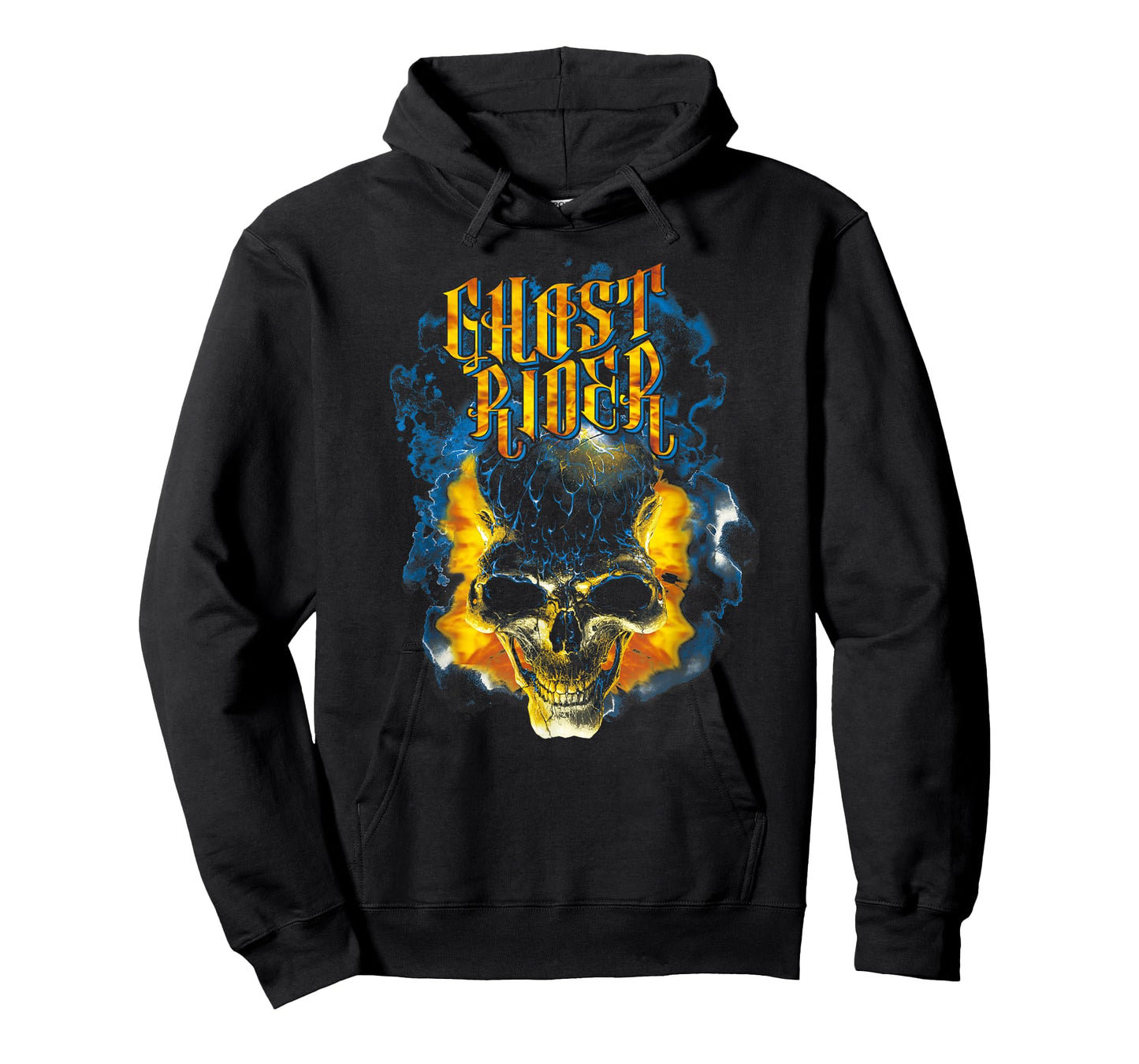 Marvel Ghost Rider Skull Urban Street Flames Graphic T-Shirt