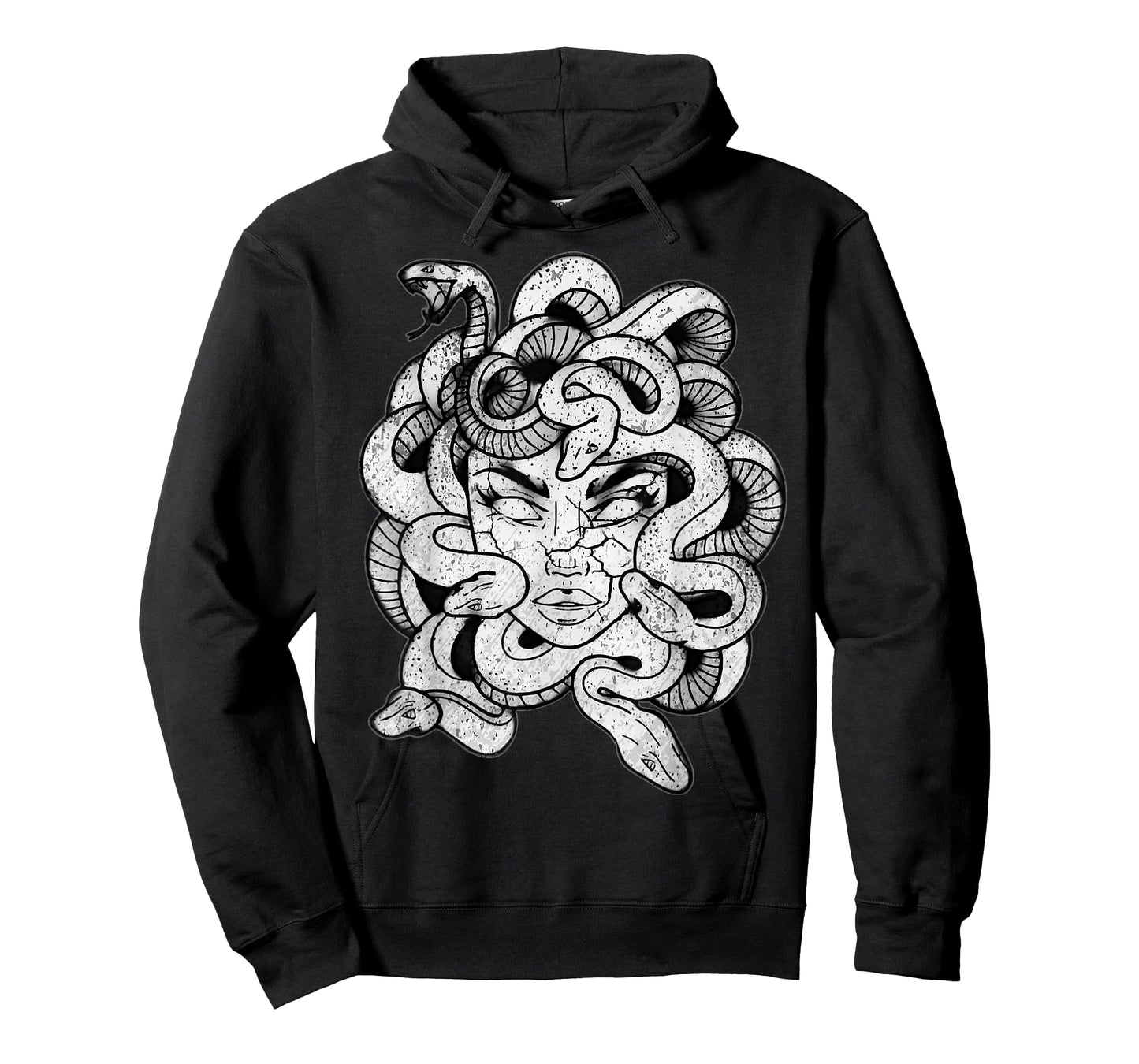 Medusa Black & White Stone Statue - Greek Mythology Medusa T-Shirt
