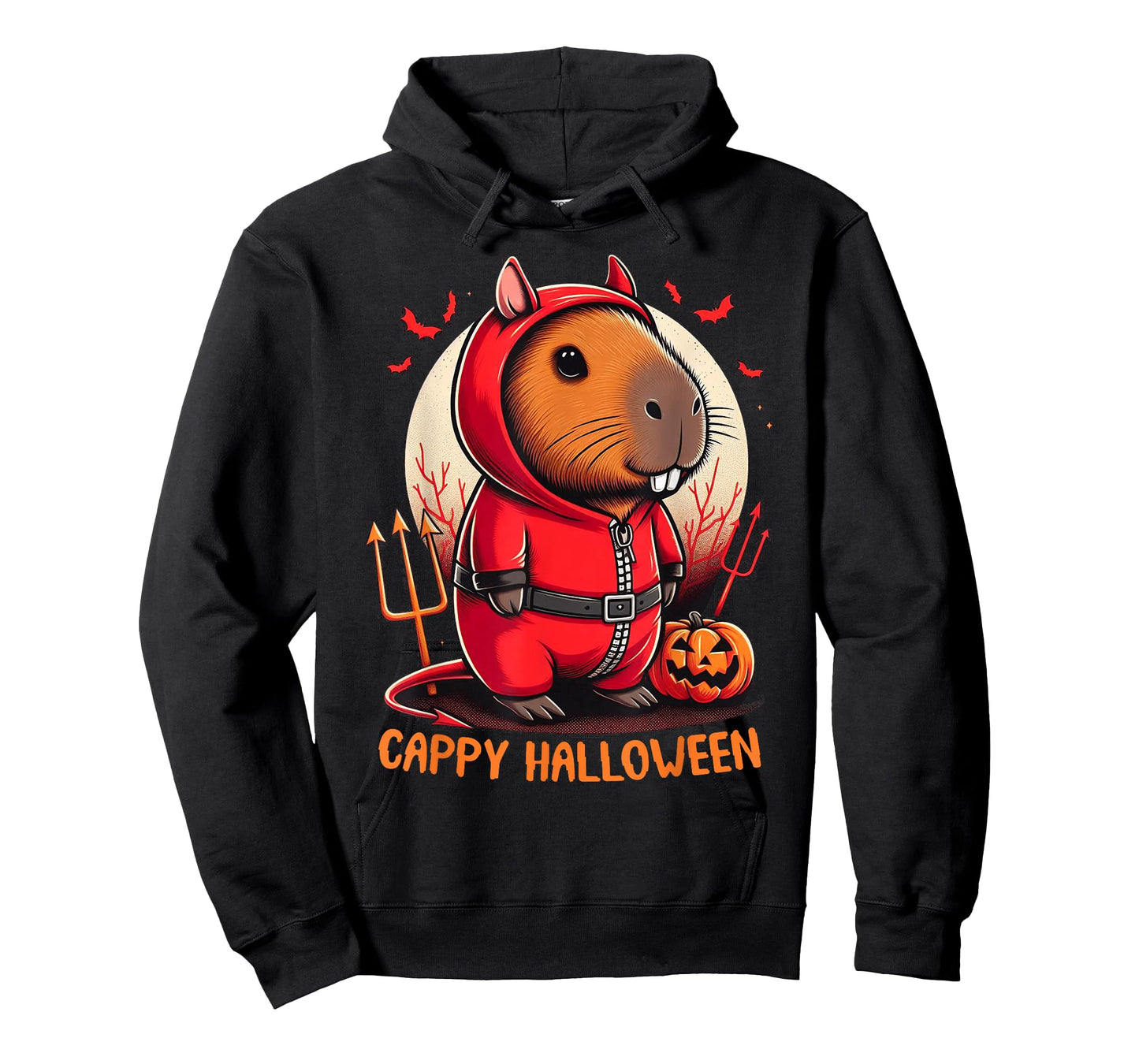 Cappy Halloween Cute Capybara Baby Devil Costume Lucifer T-Shirt