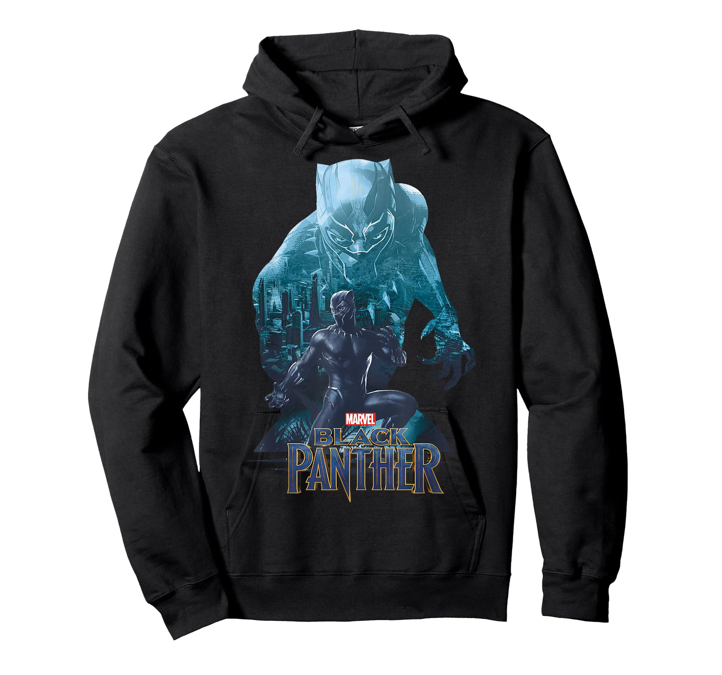 Marvel Black Panther Movie Wakanda City Silhouette T-Shirt T-Shirt