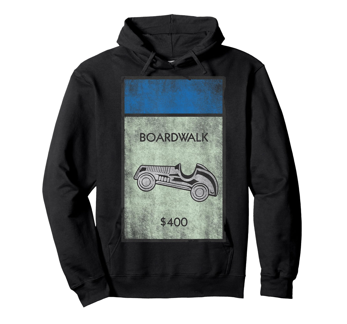 Monopoly Car Token In Boardwalk Space Vintage Shot T-Shirt