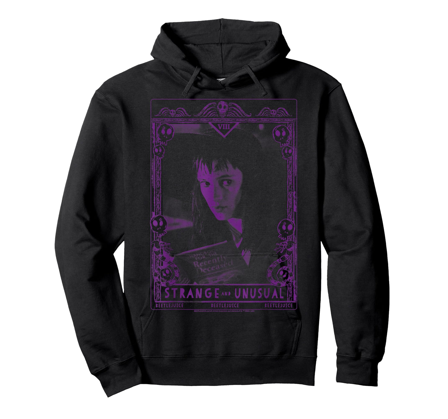 Beetlejuice Lydia Strange and Unusual Tarot Card T-Shirt