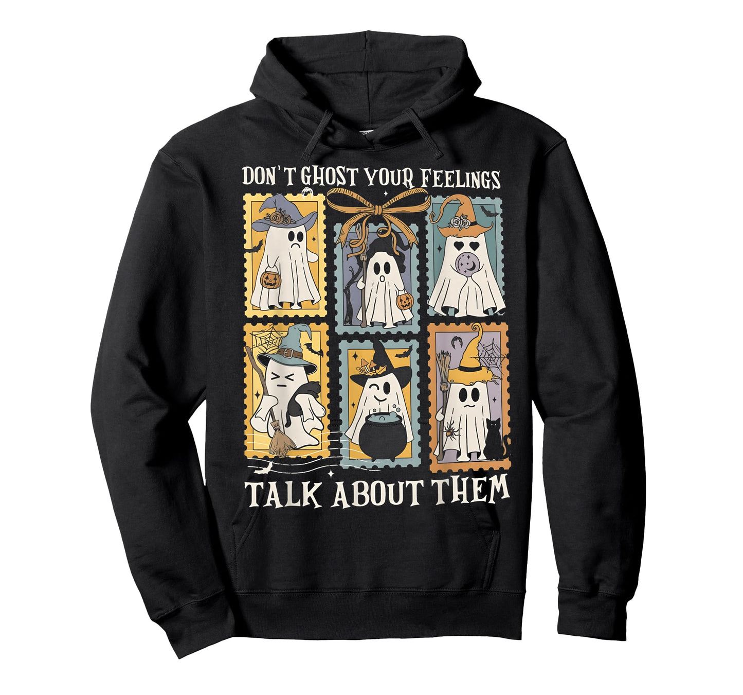 Don't Ghost Your Feelings Talk About Halloween Mental Health T-Shirt