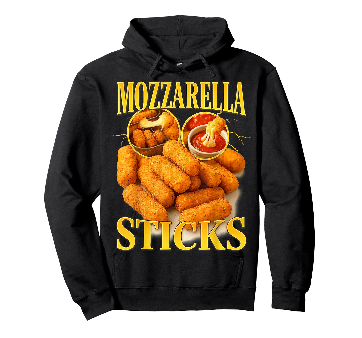 Mozzarella Sticks Funny Cheese Bootleg Funny 90s Memes T-Shirt