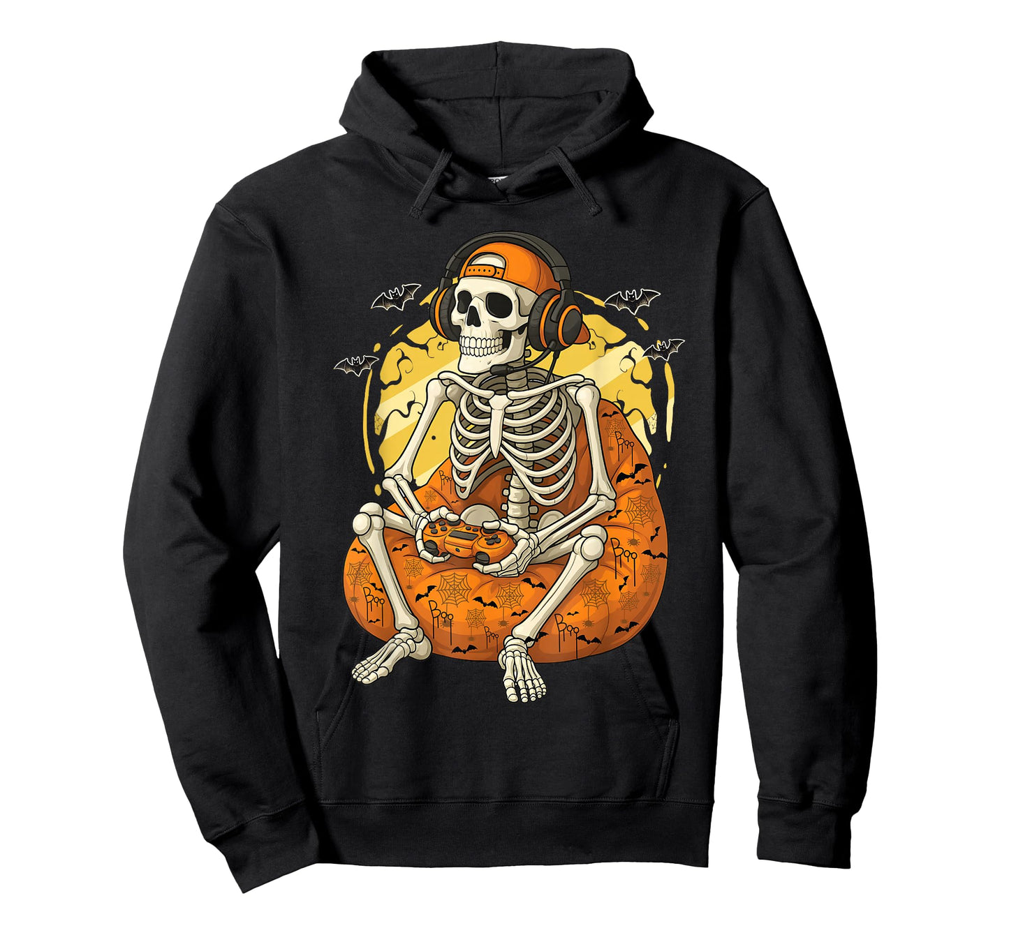 Skeleton Gamer Funny Video Gaming Halloween Boys Men Kids T-Shirt