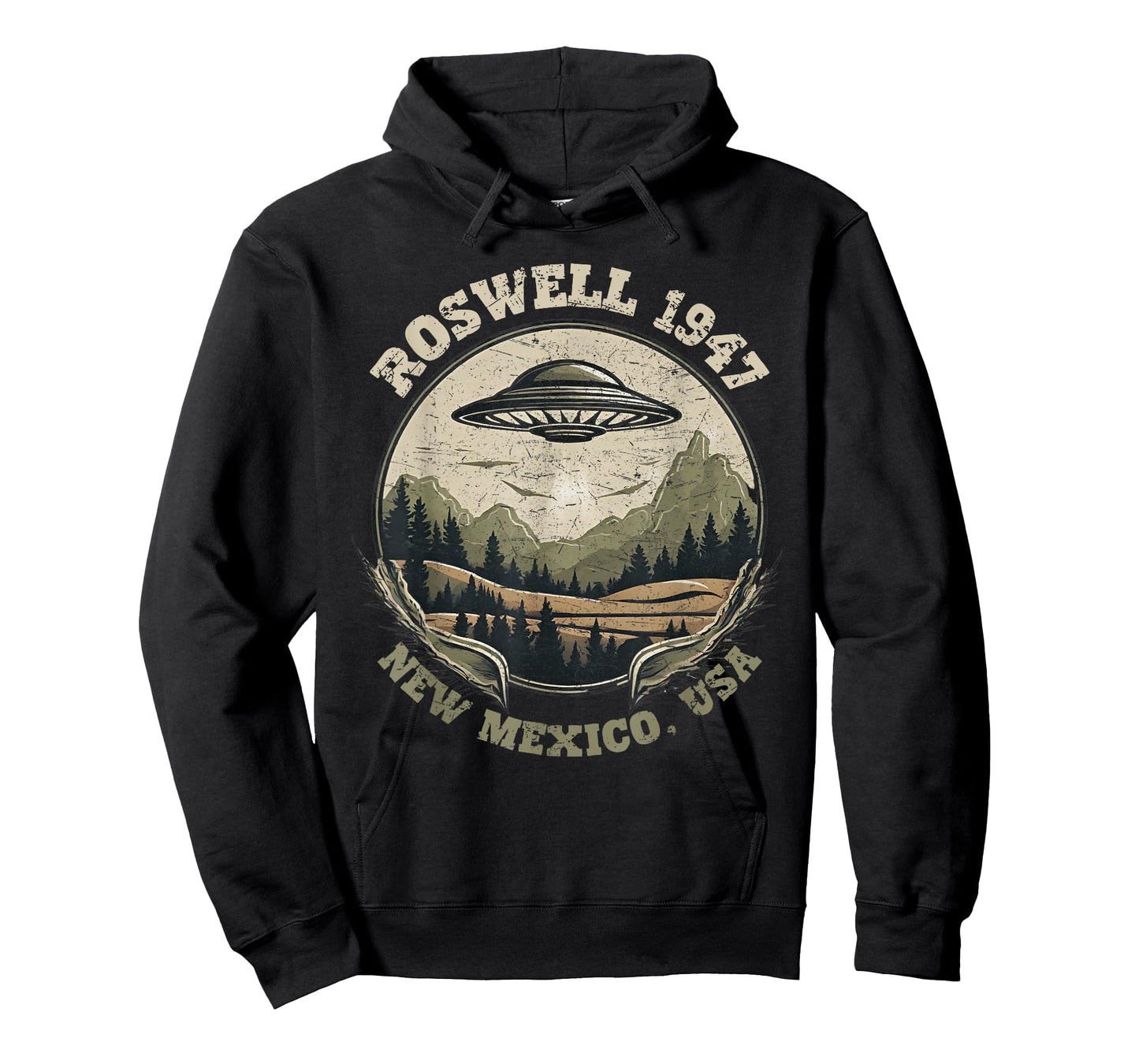 Roswell 1947 Abduction New Mexico UFO Vintage Alien Hunter T-Shirt