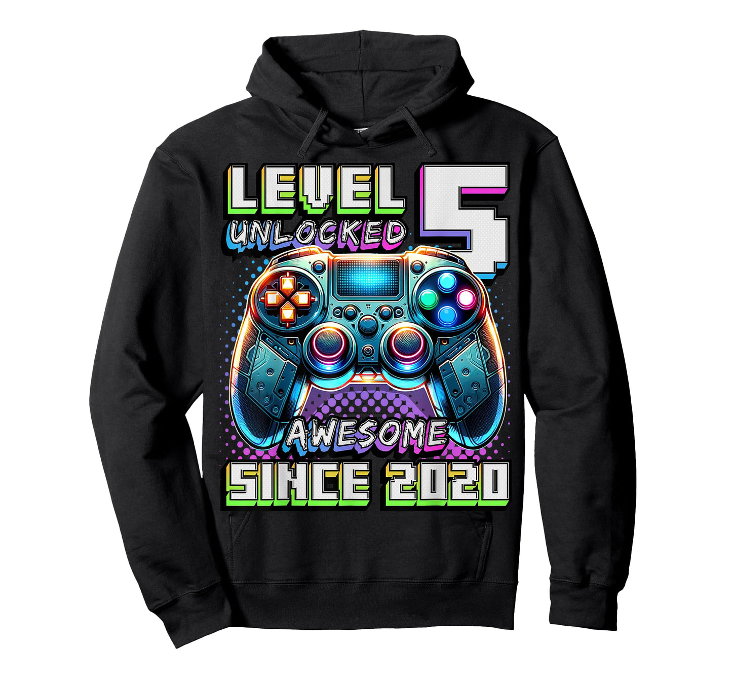 5th Birthday Boy Level 5 Gamer 5 Year Video Game Party T-Shirt