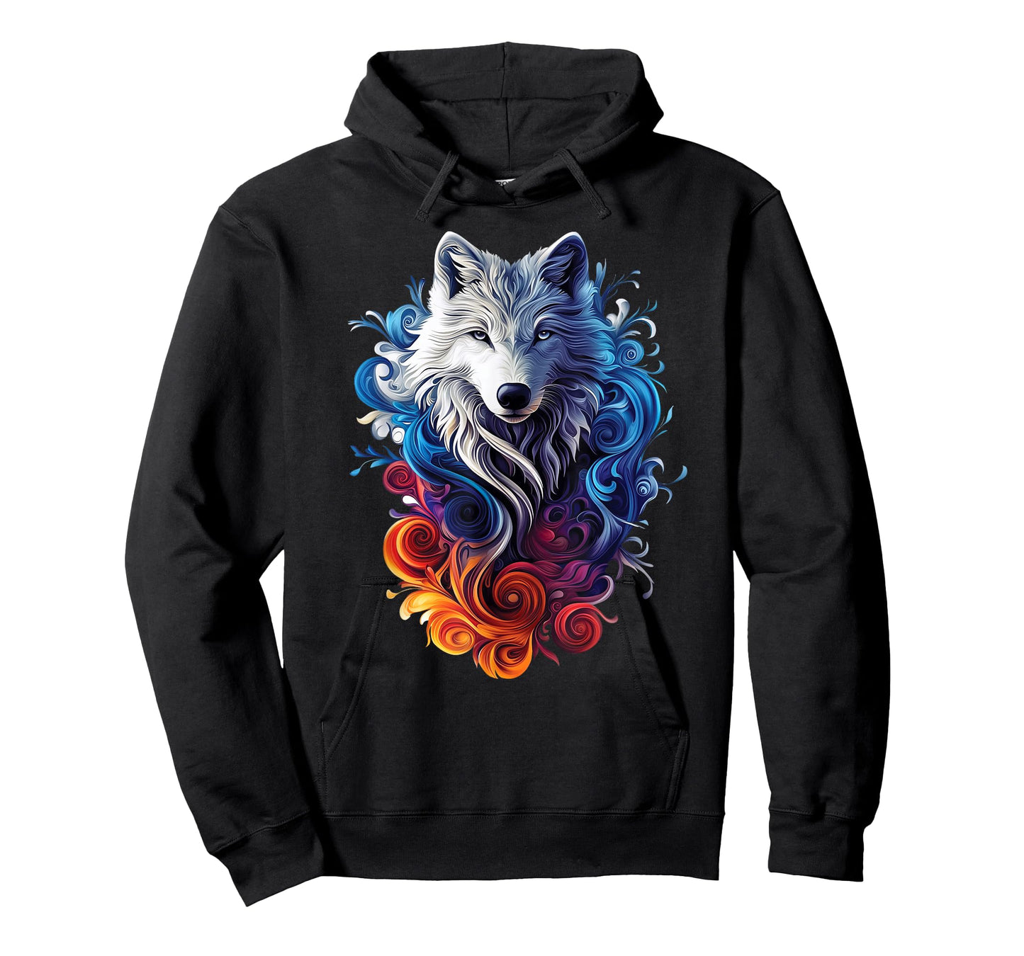 White Polar Wolf Wildlife Nature Colorful Polar Wolf T-Shirt