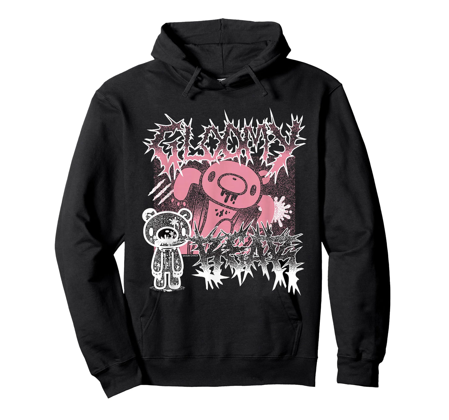 Gloomy Bear The Naughty Grizzly Metal Band Text Anime Manga T-Shirt