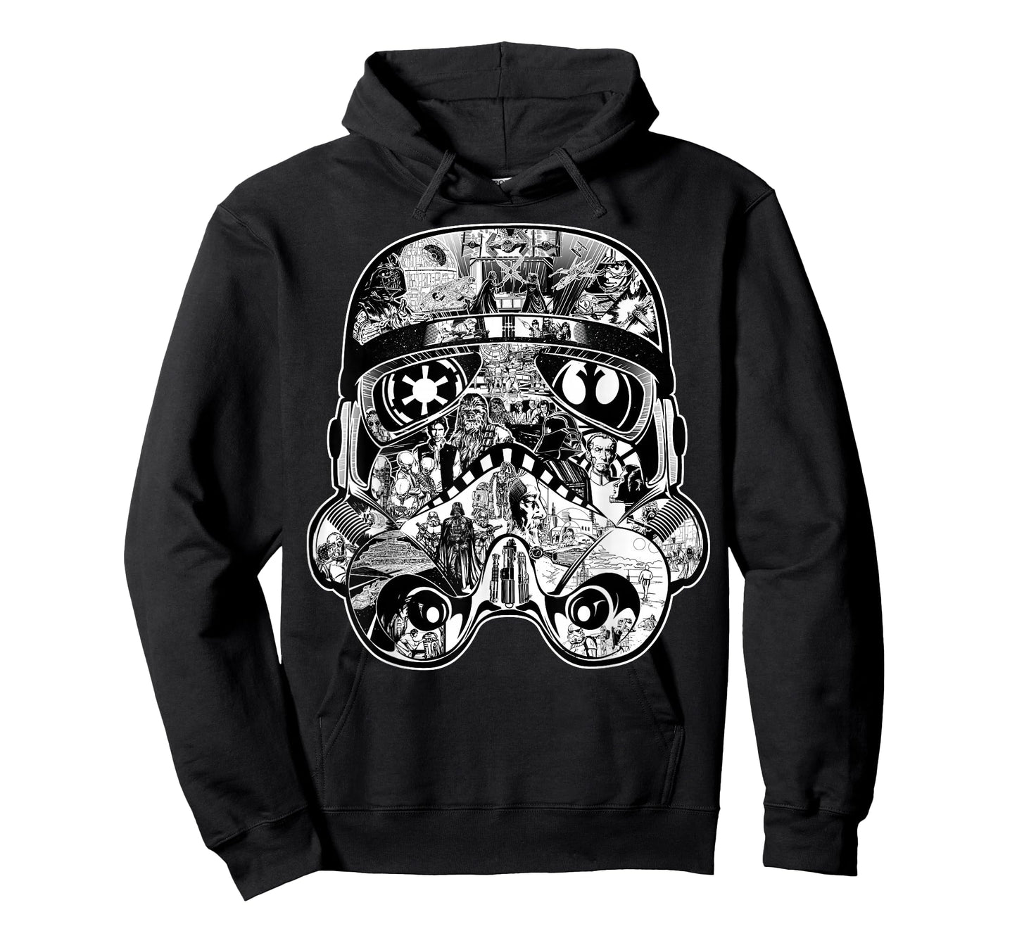 Star Wars Stormtrooper Helmet Comic Collage Graphic T-Shirt
