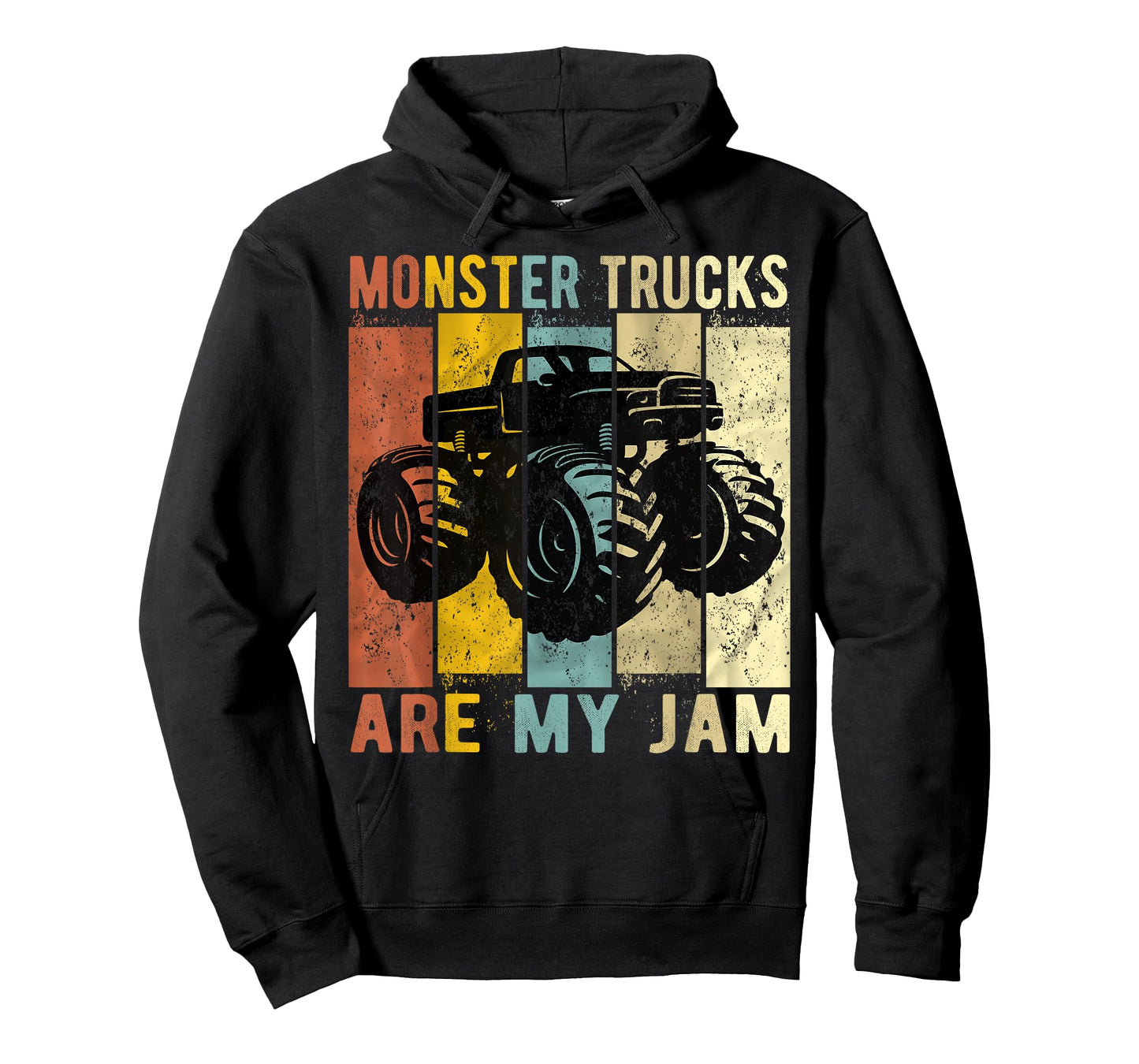 Monster Trucks Are My Jam Vintage Retro Monster Truck T-Shirt