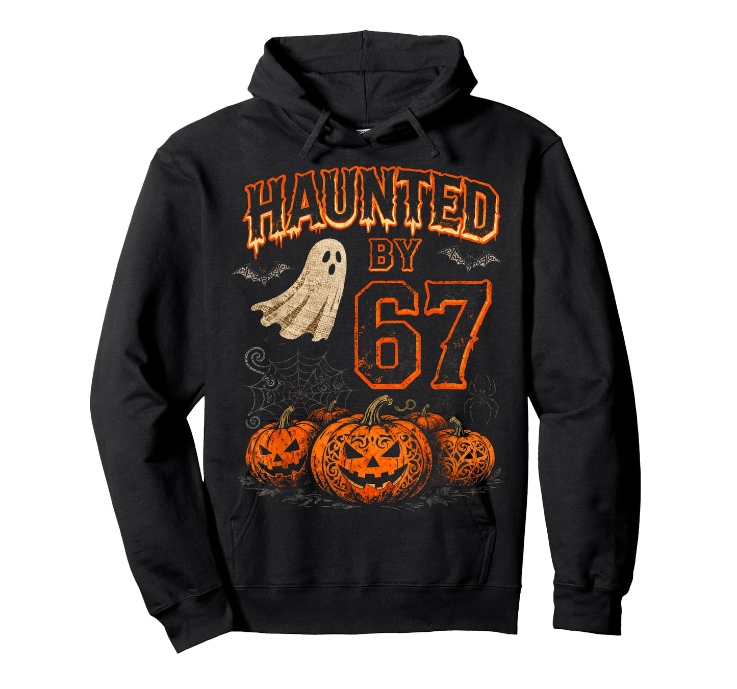 Funny Haunted by Six Seven 67 Halloween Ghost Pumpkin Meme T-Shirt