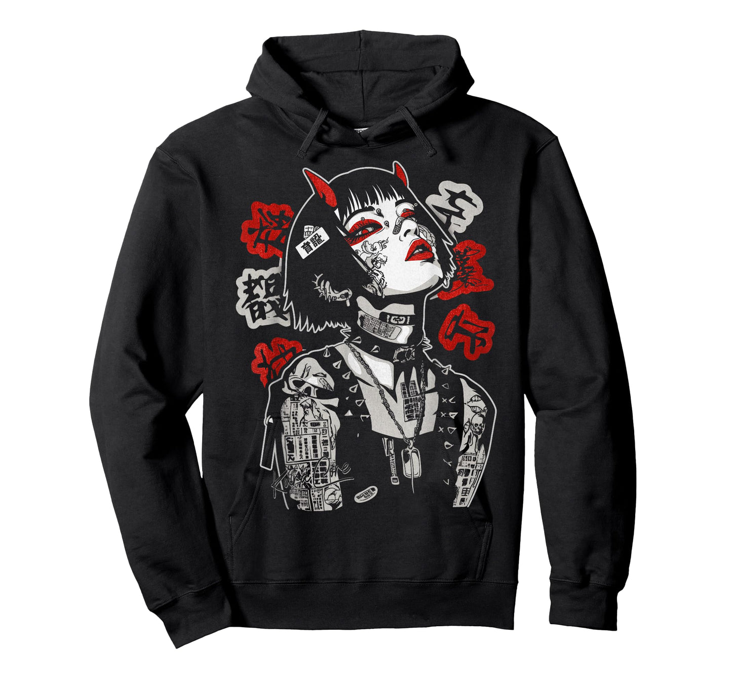 Japanese Streetwear Cyberpunk Y2K Techwear Retro Manga Anime T-Shirt