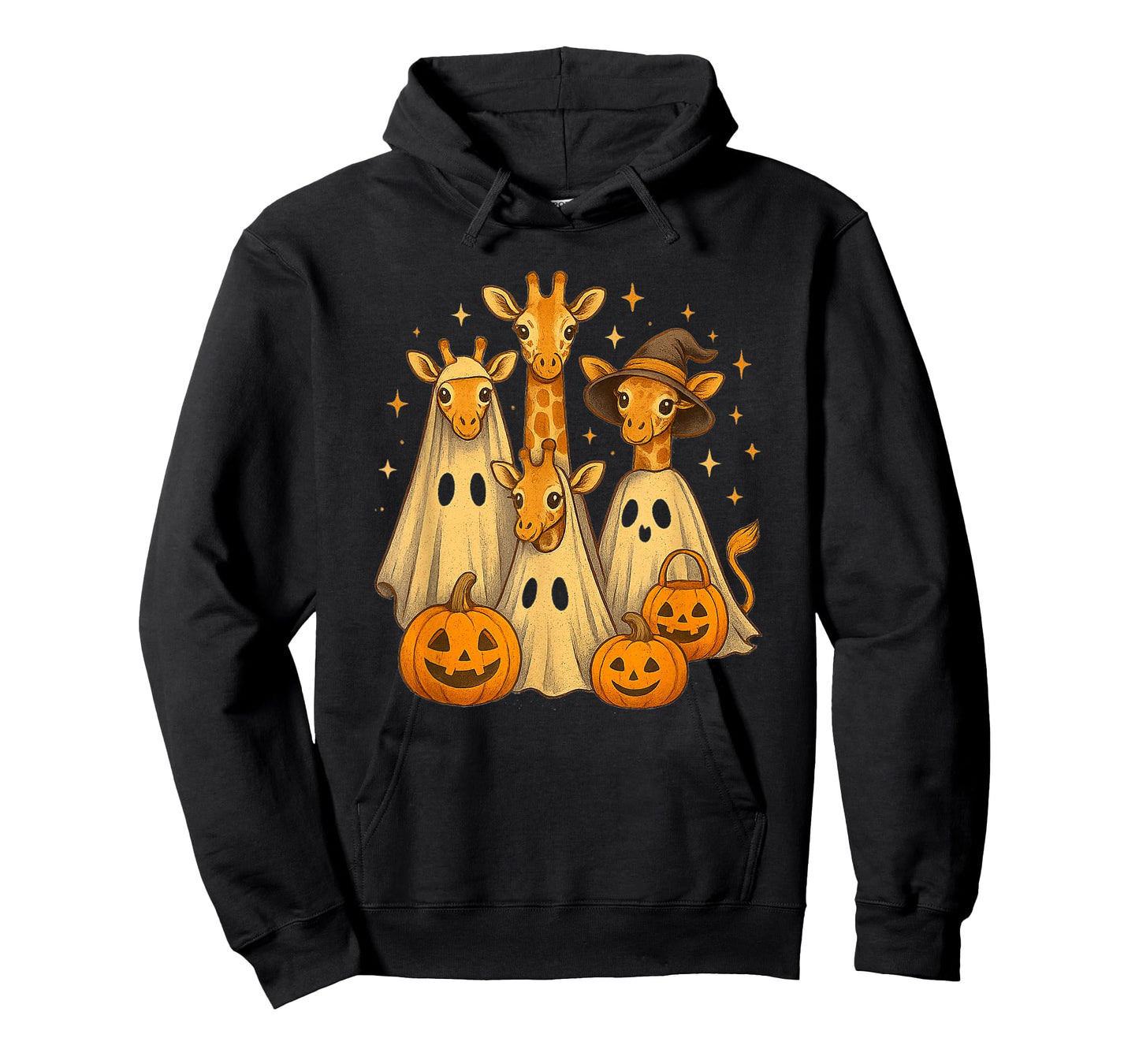 Spooky Ghost Giraffe Halloween Funny African Animal Lover T-Shirt