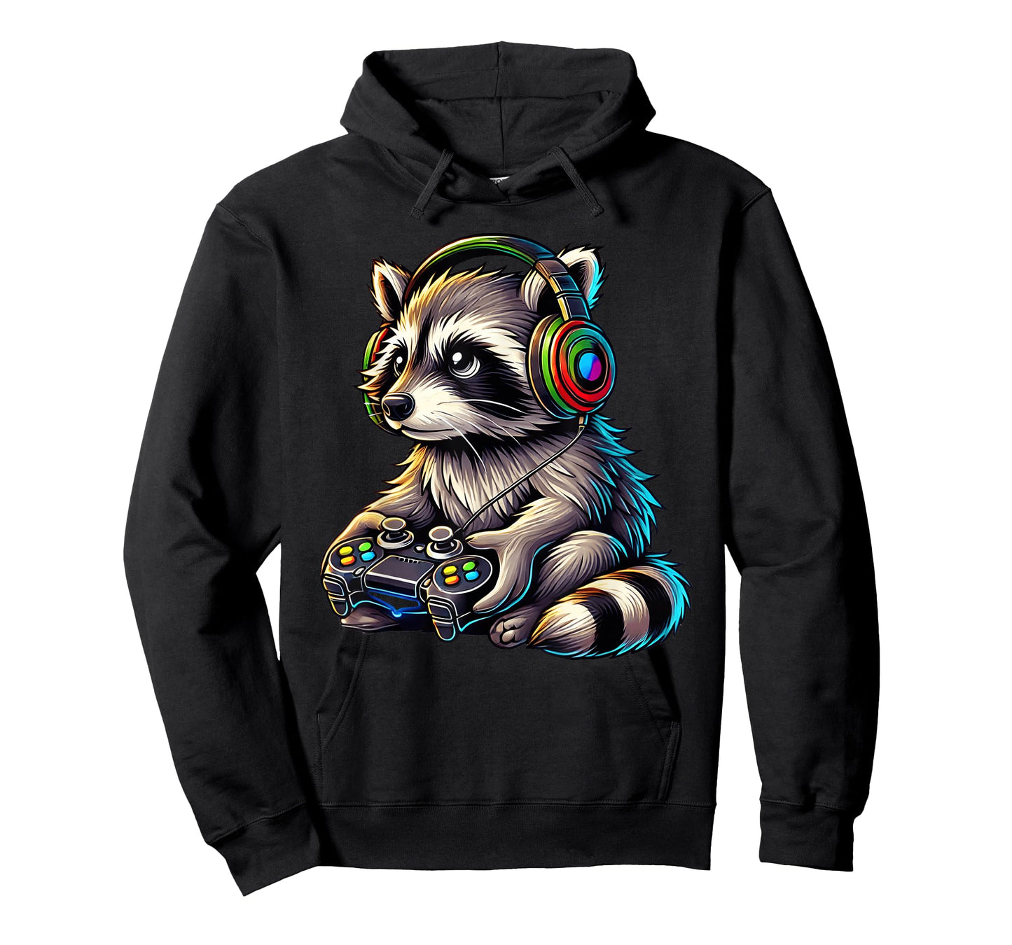 Gaming Raccoon Video Games Raccoon Lovers Gamers Boys Men T-Shirt