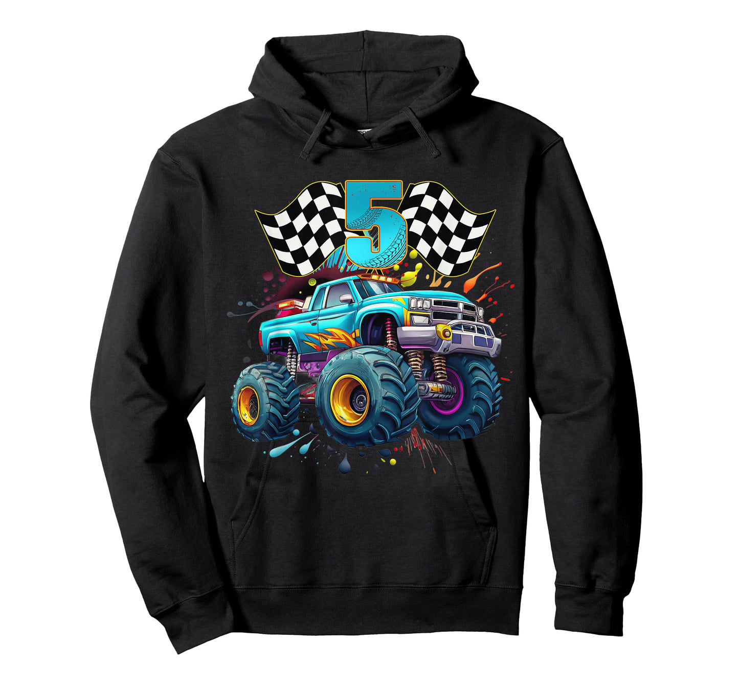 Birthday Monster Truck 5 year Old Boys 5th Awesome Party T-Shirt