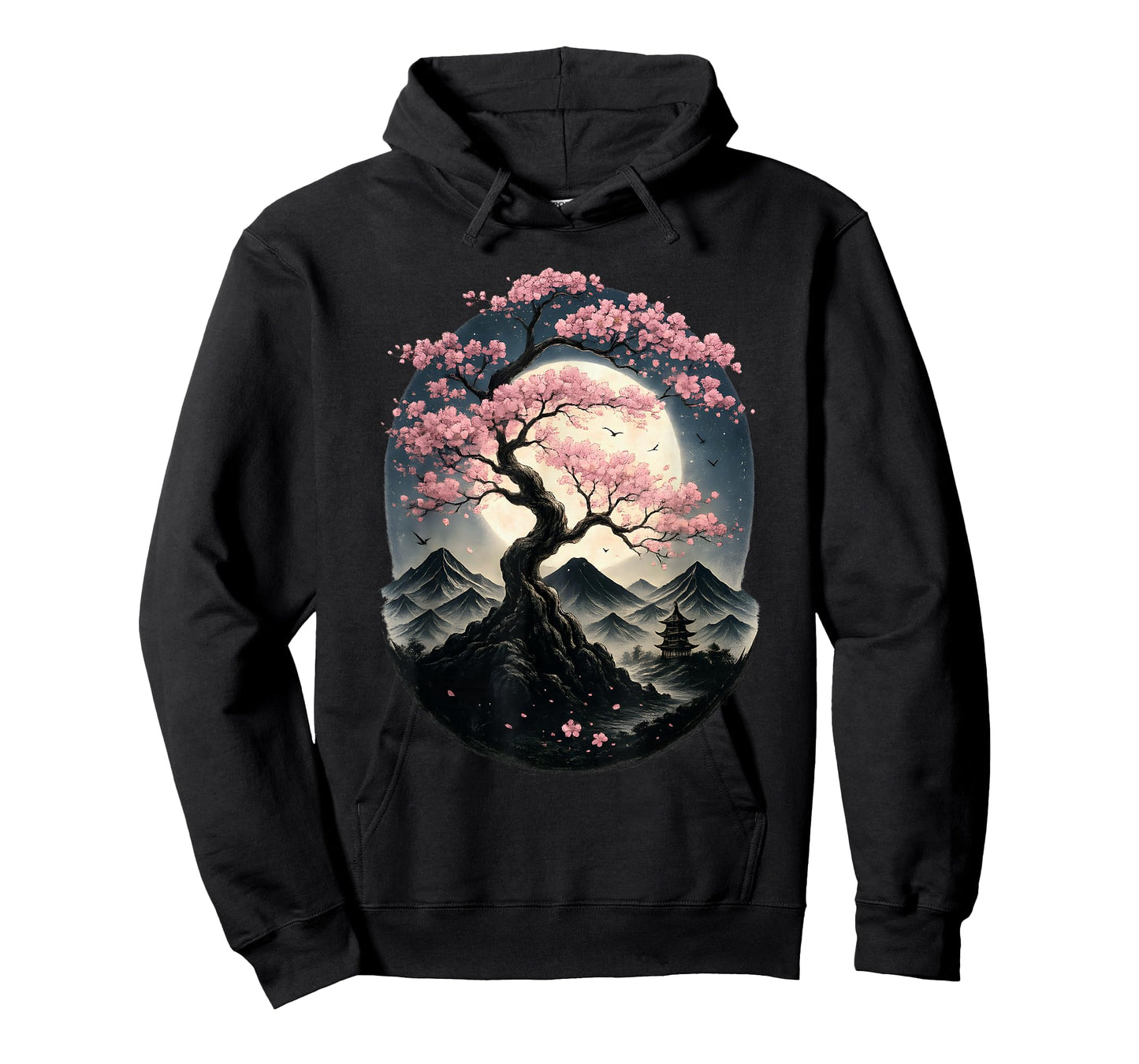 Traditional Japanese Sakura Garden Landscape Cherry Blossom T-Shirt