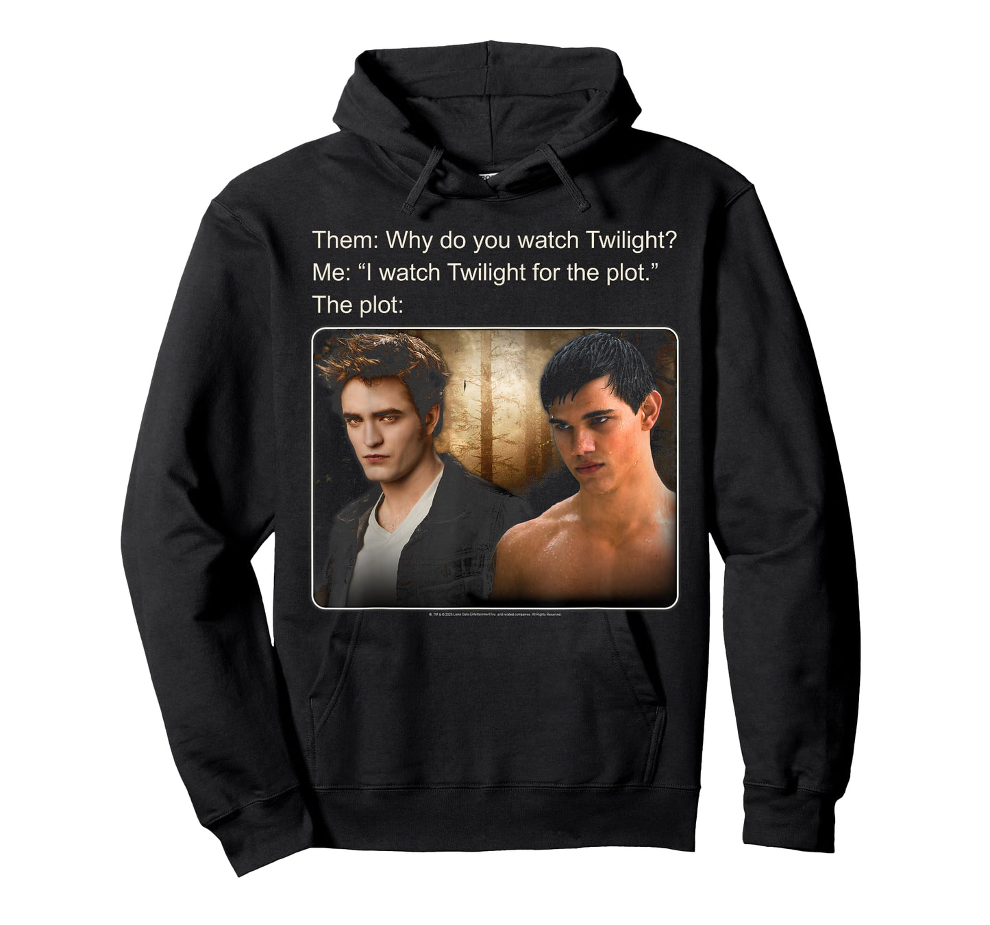 Twilight Saga I Watch Twilight for The Plot Meme Movie T-Shirt