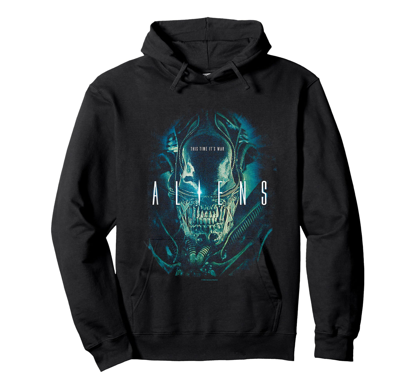 Aliens Iconic Xenomorph This Time It's War Big Chest Poster T-Shirt