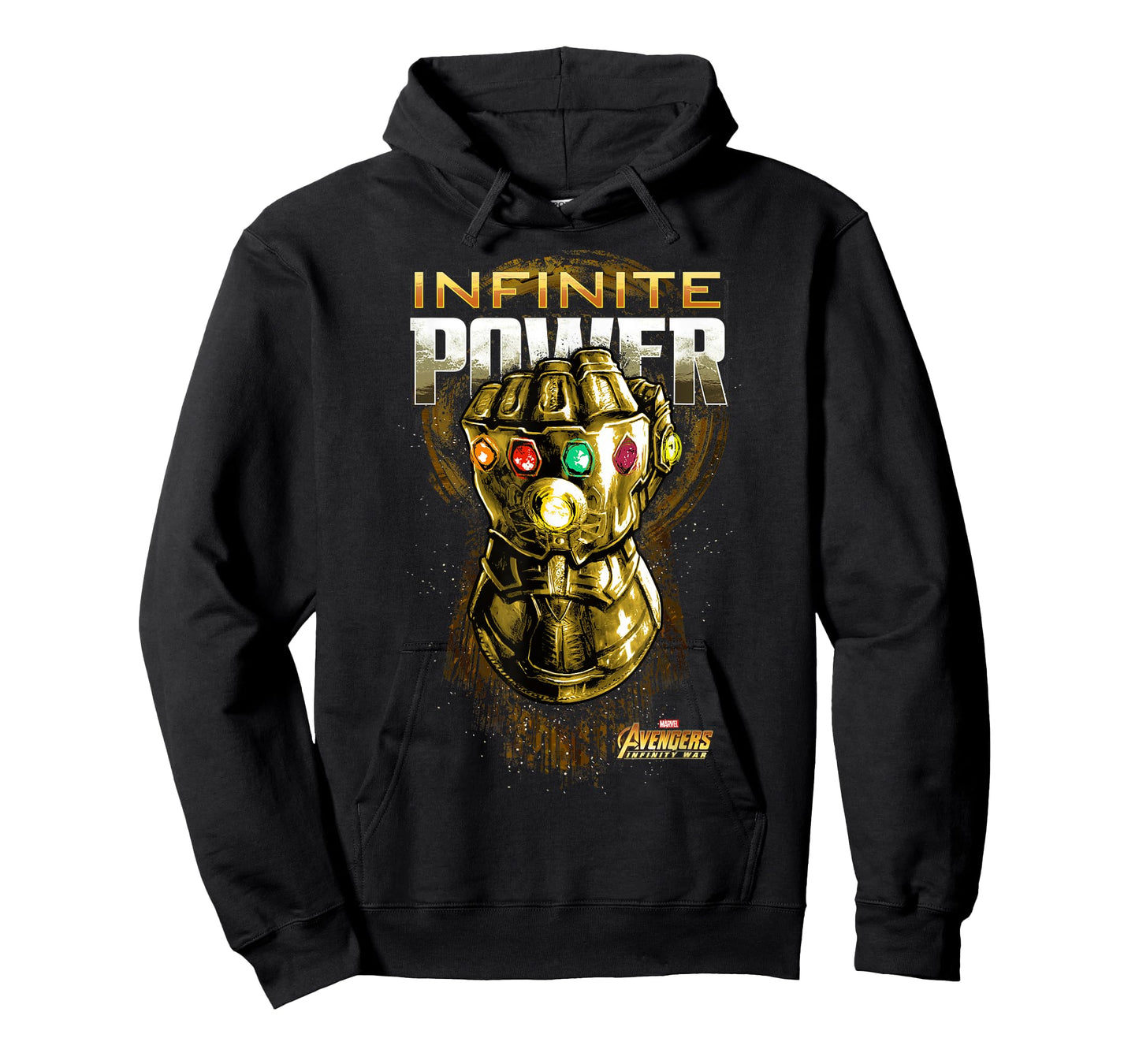 Marvel Avengers Infinity War Gold Gauntlet Graphic T-Shirt T-Shirt