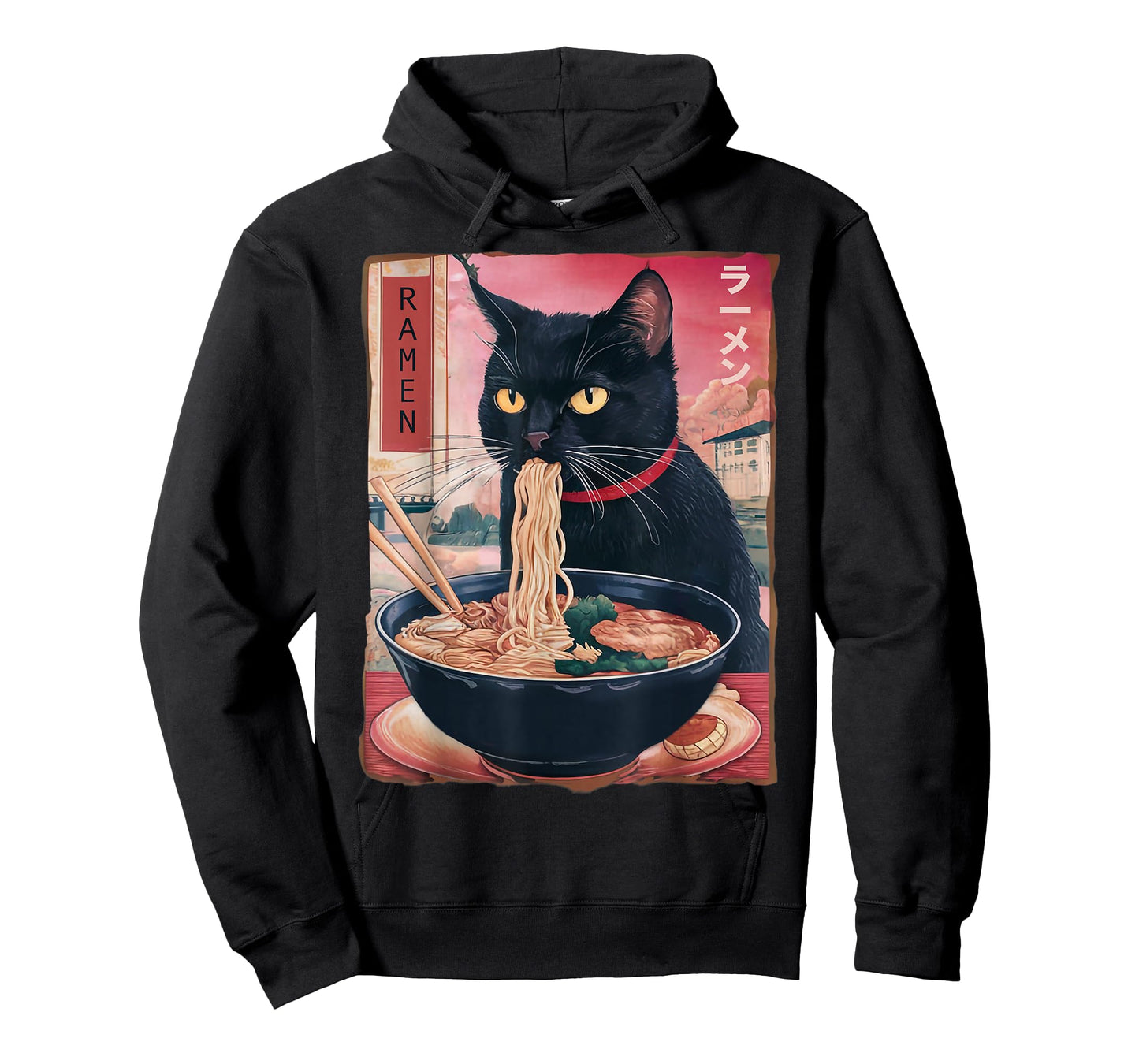 Cat Ramen Noodle Japanese Anime Kawaii Gifts Men Women Kids T-Shirt