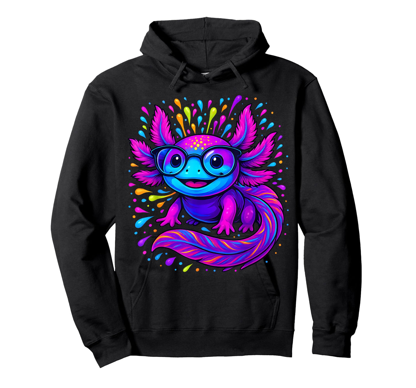 Axolotl Beautiful Colorful Art Axolotl Men Women Kids T-Shirt
