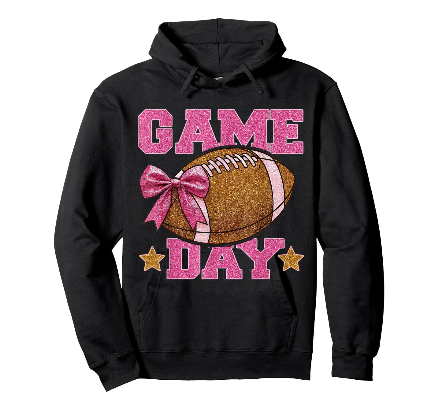 Game Day Football Season Football Mama Girl Pink Vibes T-Shirt