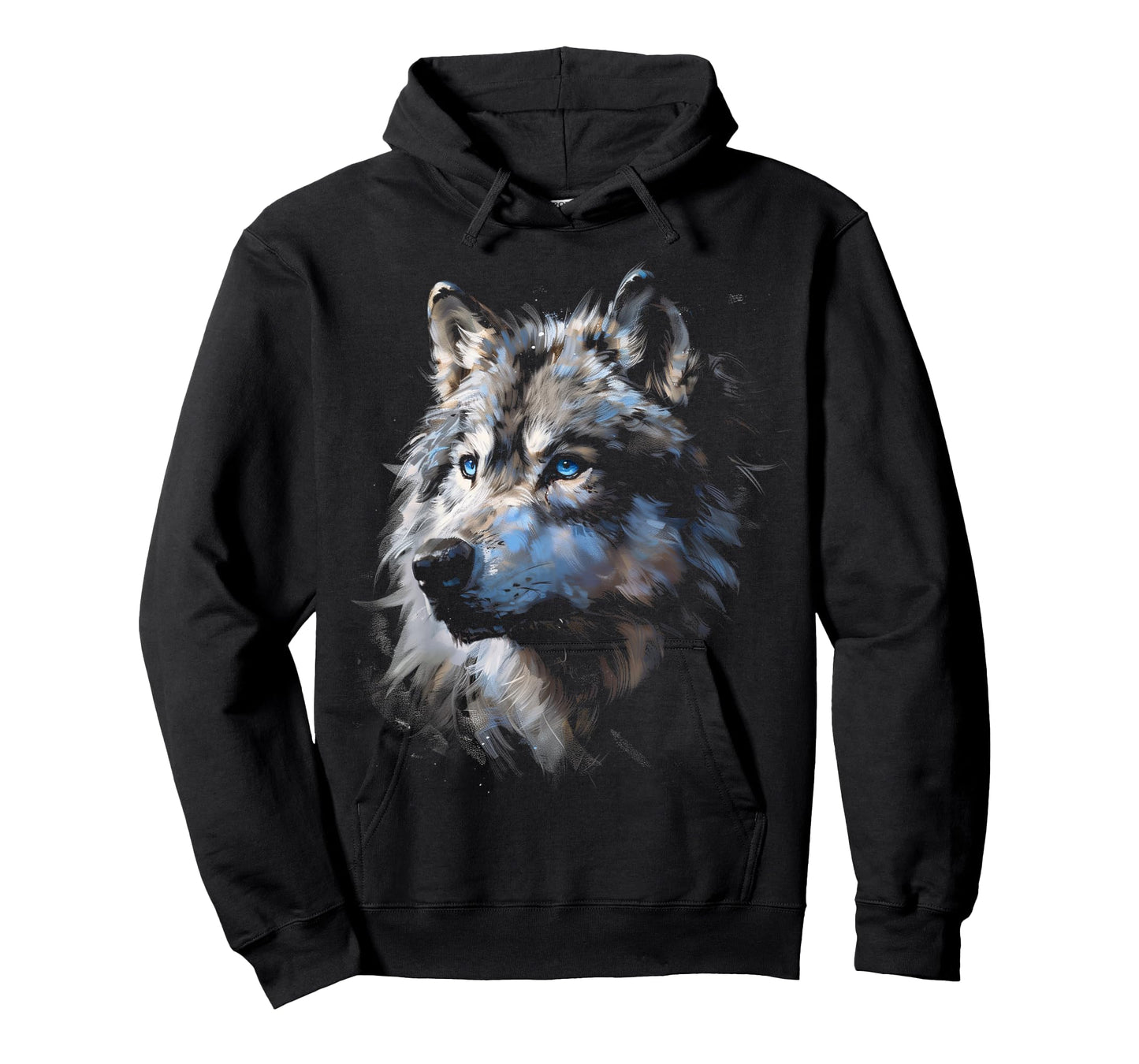 Alpha Wolf Shirt Fantasy Art Graphic Blue Eyes Wolf Lovers T-Shirt