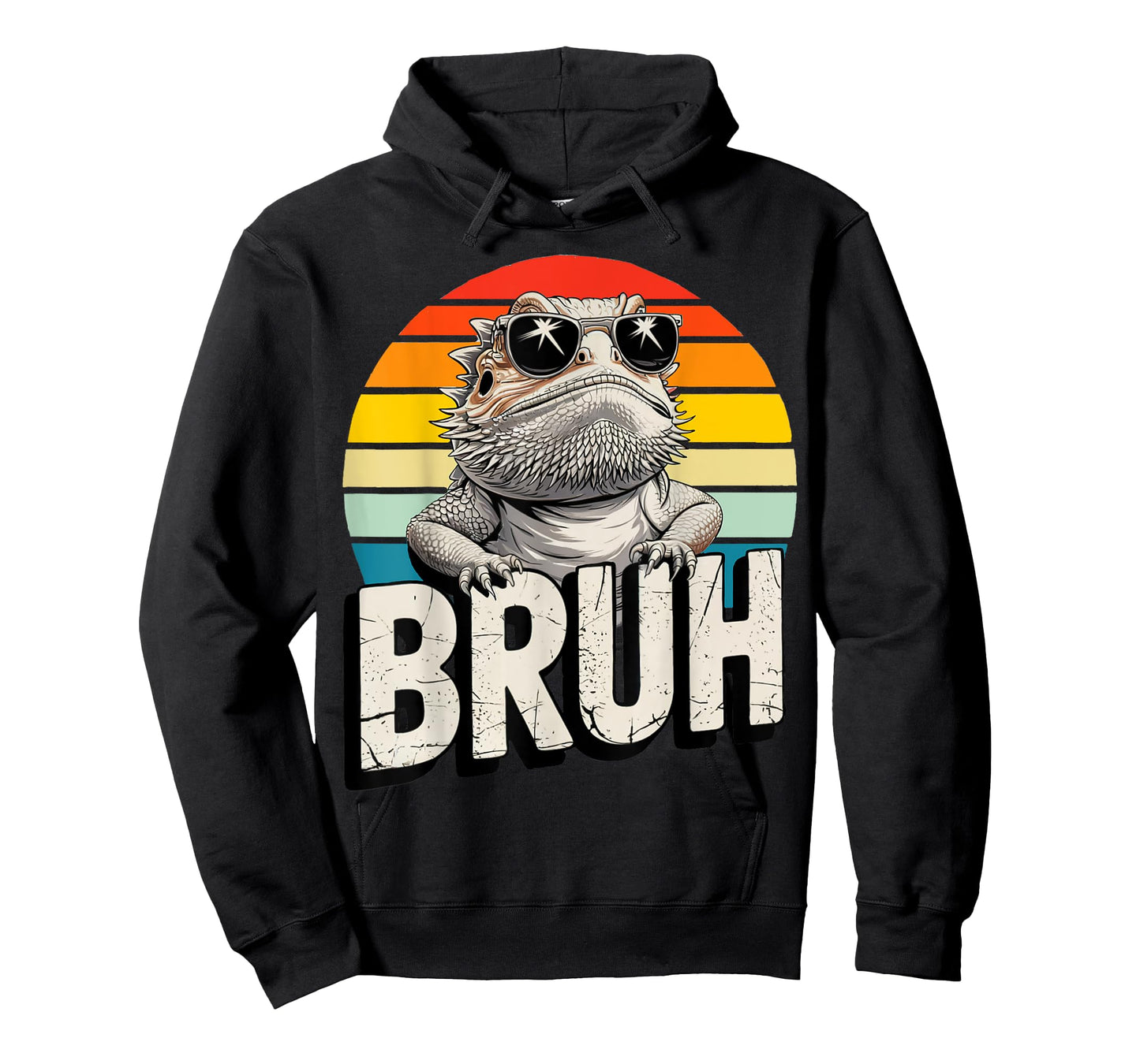 Gaming Bearded Dragon Bruh Retro Lizard BRUH Kids Boys Girls T-Shirt