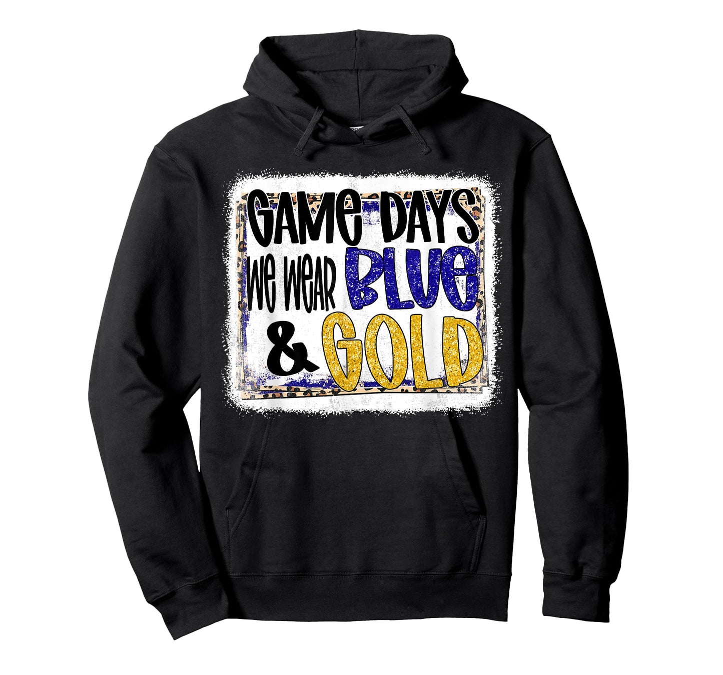 On Gameday Football We Wear Blue And Gold School Spirit T-Shirt