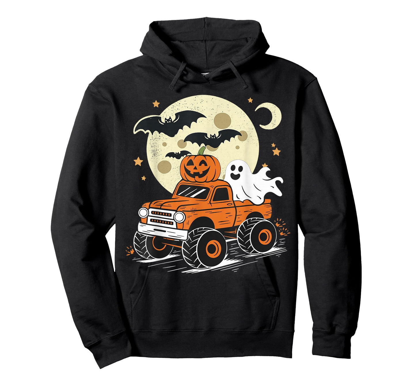 Monster Truck Ghost Pumpkin Halloween for Men Women Kids T-Shirt