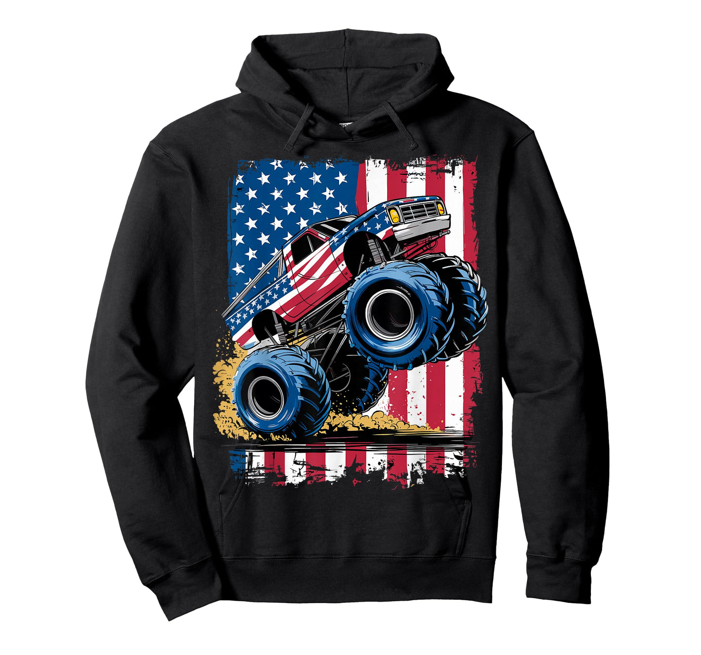 Monster Truck USA Flag American Monster Trucks T-Shirt