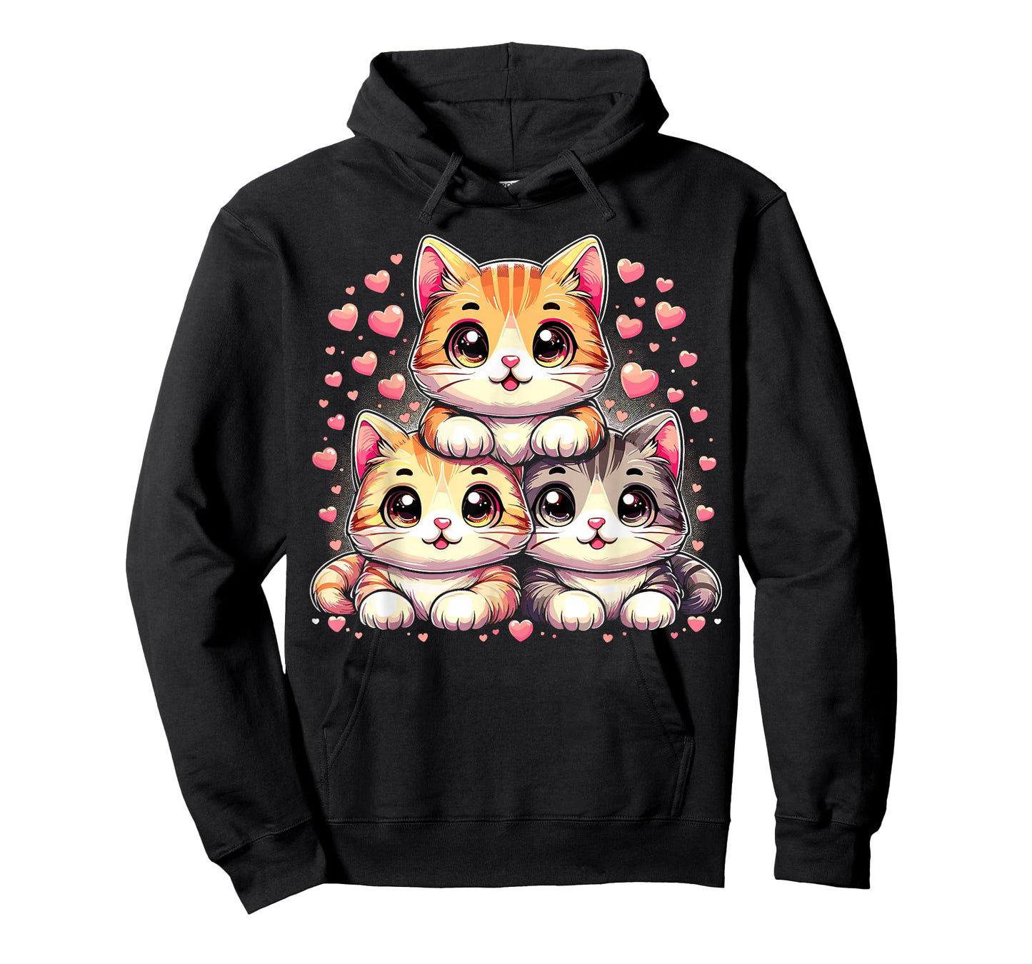 Cute Cat Lover Anime Kawaii Cats T-Shirt