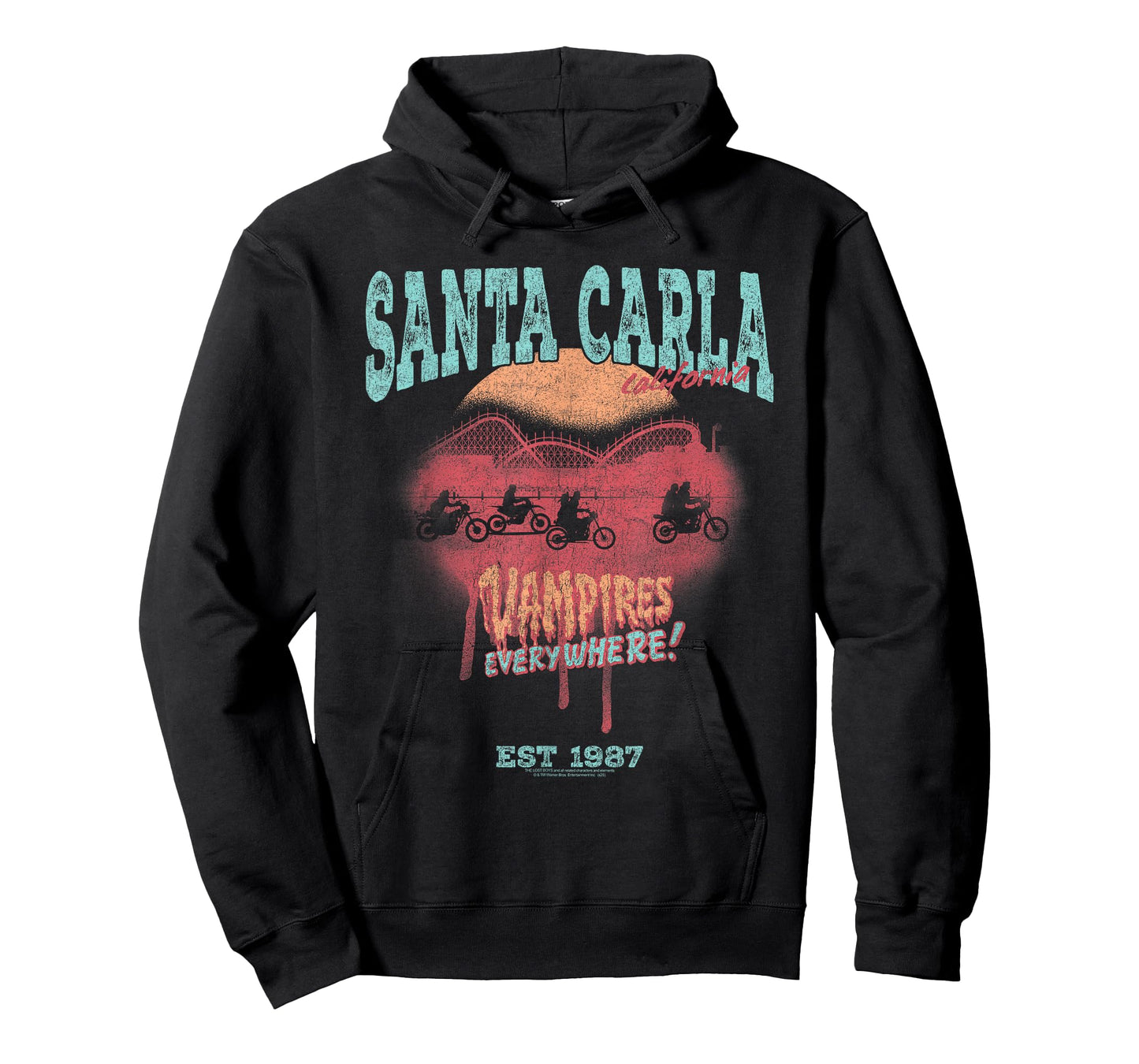 The Lost Boys Santa Carla Tourist Postcard Horror Movie T-Shirt