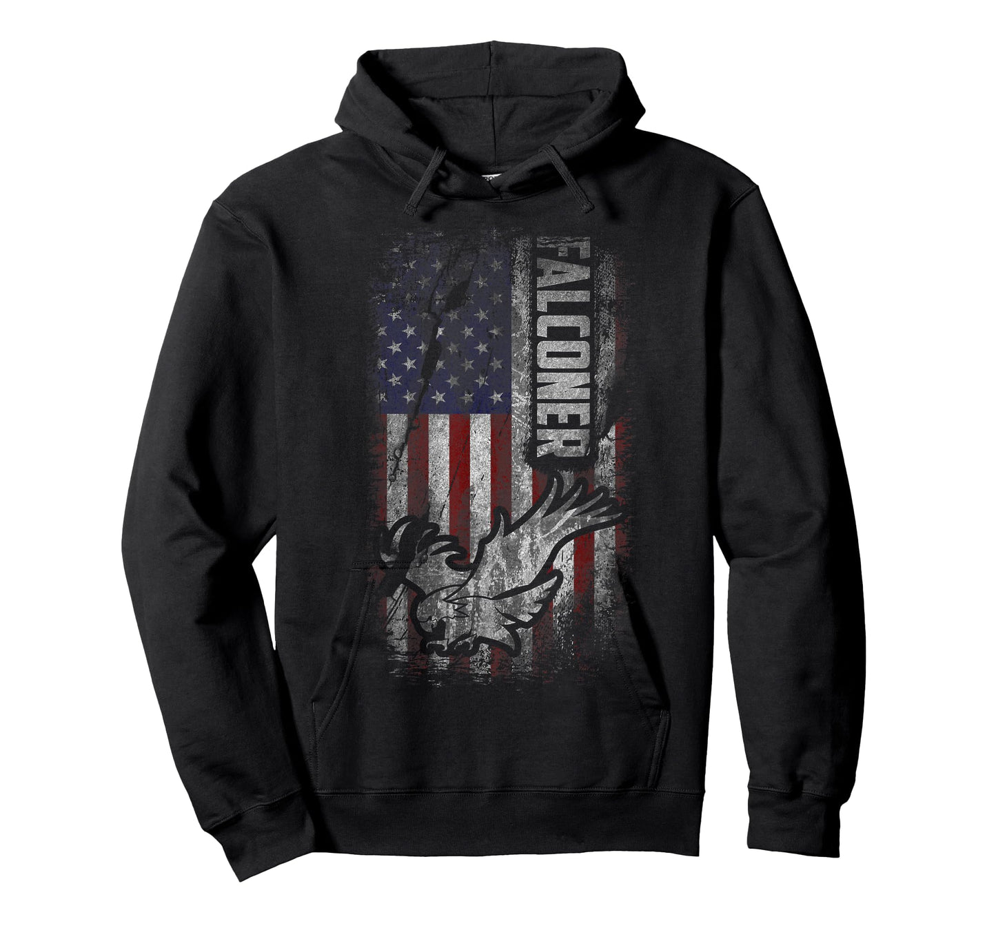 American Falconer Patriot Grunge USA Flag Falconry Gift T-Shirt