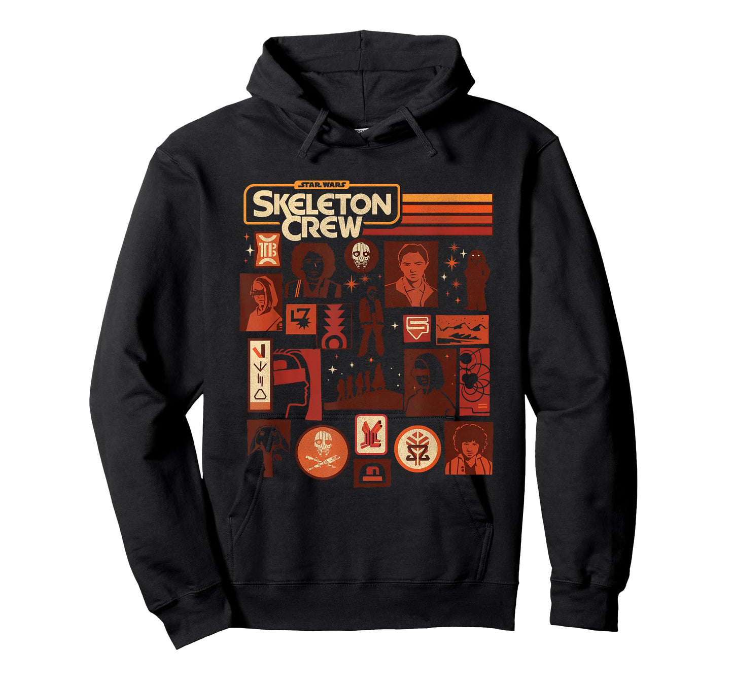 Star Wars Skeleton Crew Adrift In Space Jumble T-Shirt
