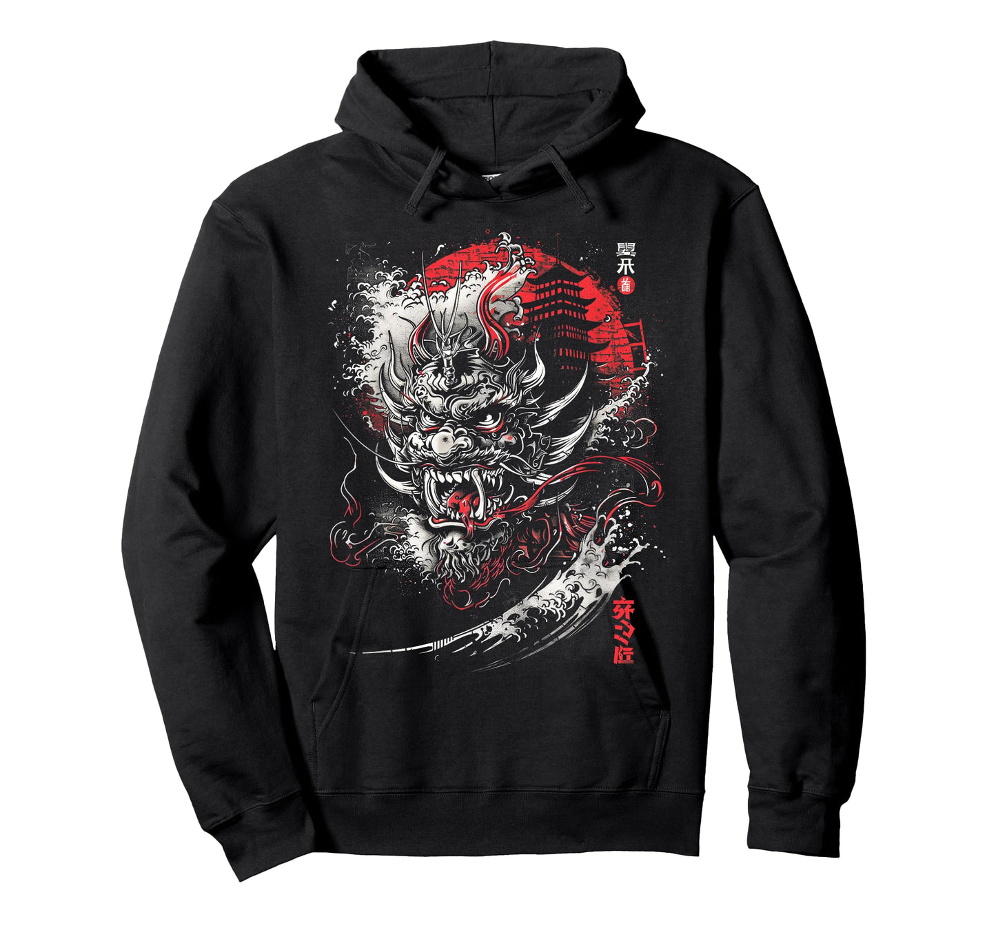 Anime Goth Japanese Oni Demon Dragon Asian Mythology Art T-Shirt