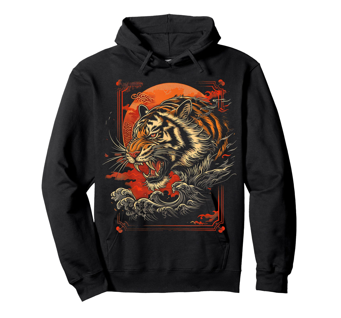 Japanese Tiger | Retro Japan Aesthetic | Tattoo Grunge T-Shirt