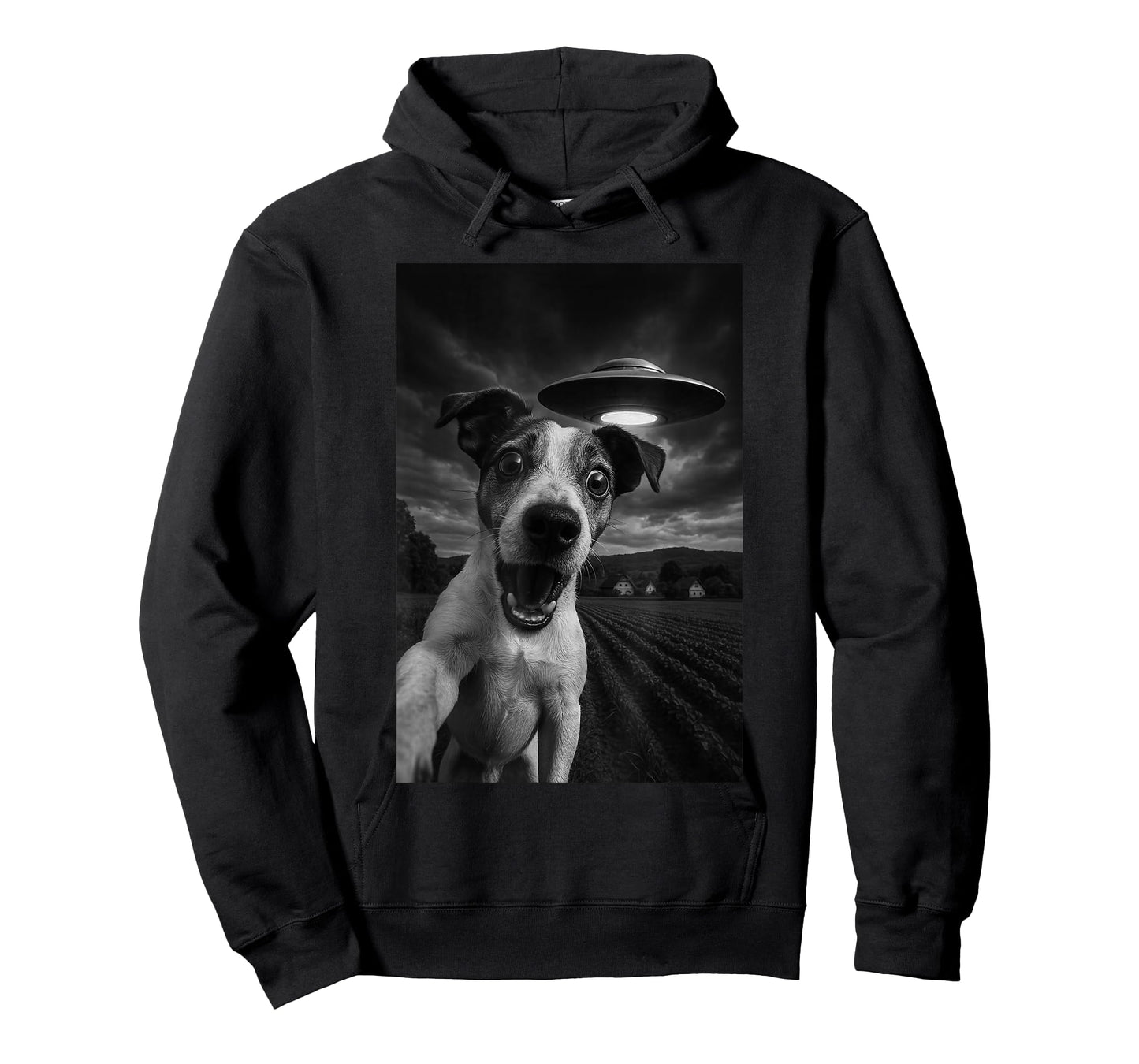 Jack Russell UFO Encounters Selfie T-Shirt