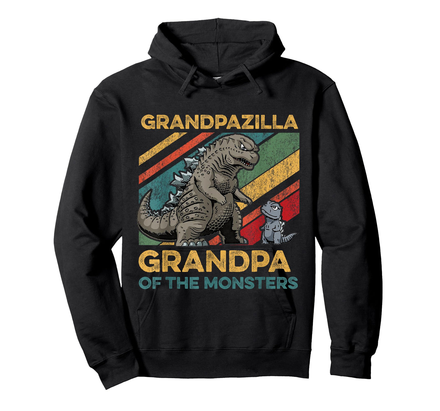 Grandpazilla Grandpa Of Monsters Halloween Christmas Family T-Shirt
