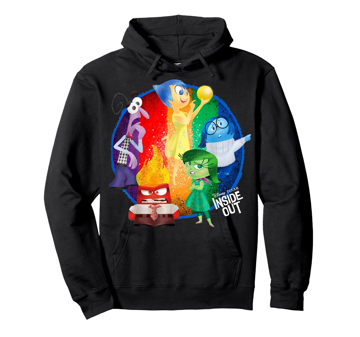 Disney Pixar Inside Out Colorful Circle Group Shot T-Shirt T-Shirt