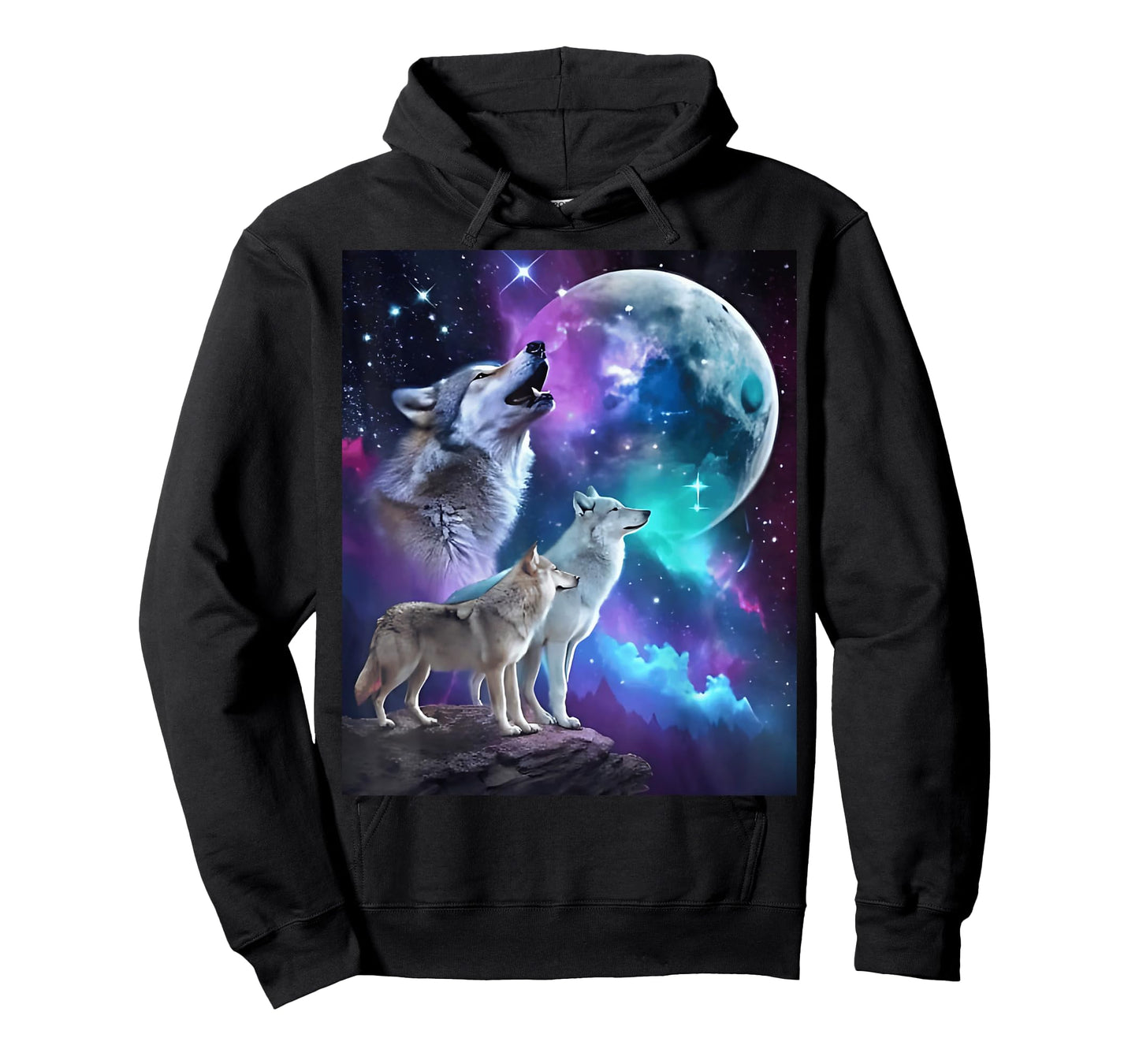 3 Wolf Moon Howling Wolf Head Funny Wolves For Men Women Fun T-Shirt