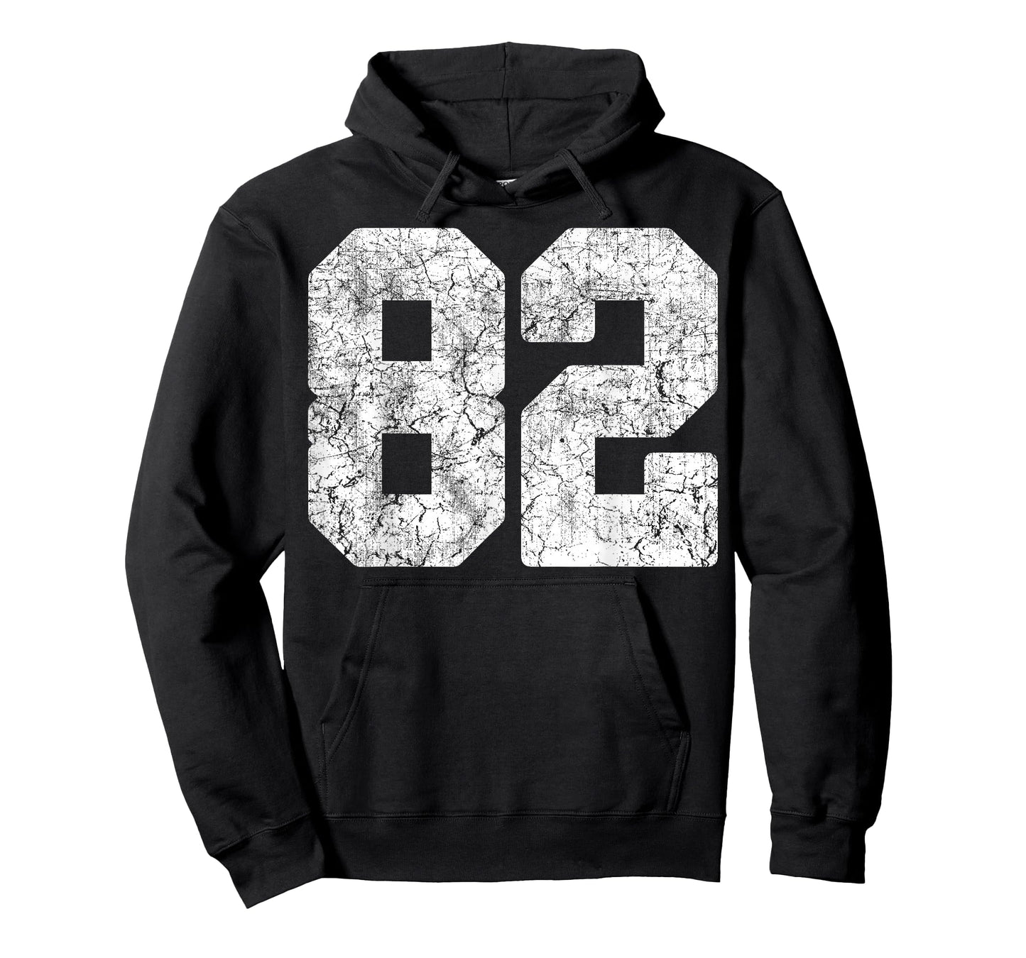 Distressed White Number 82 Jersey Player Uniform #82 Grunge T-Shirt