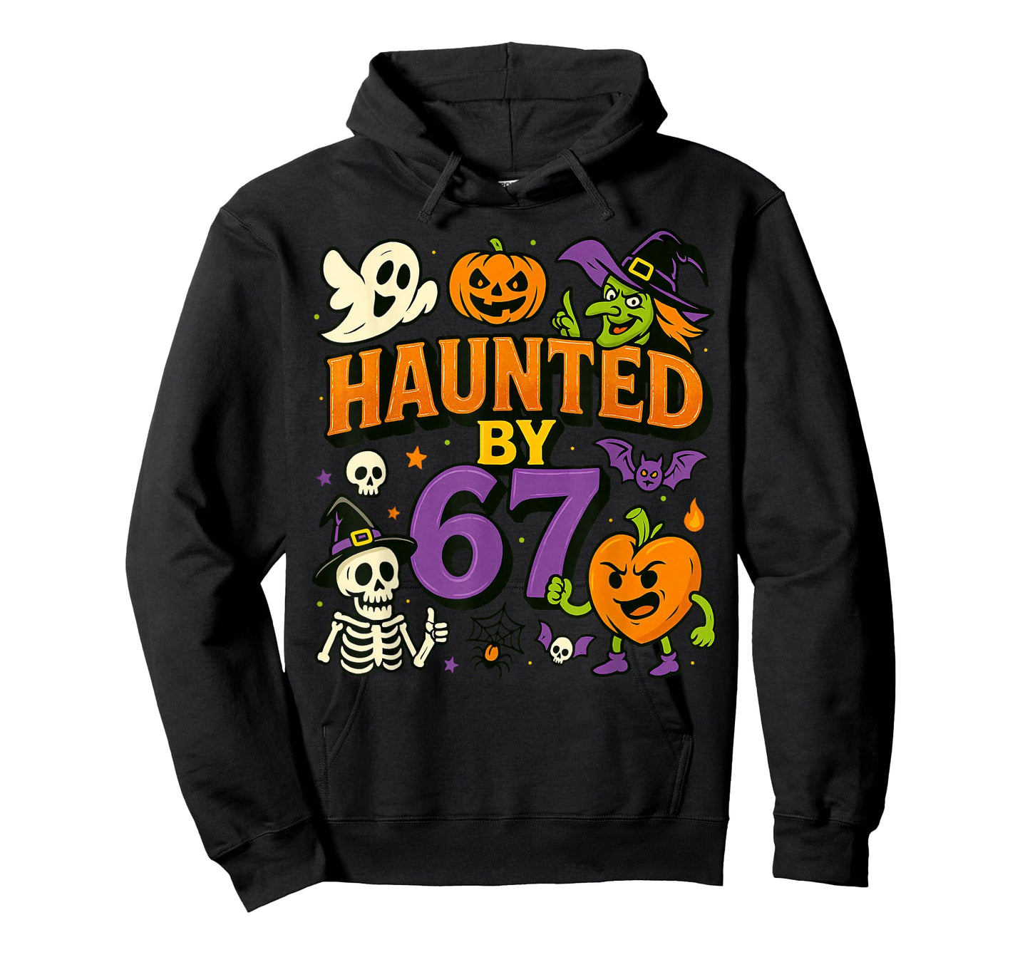 Haunted by 67 Funny Ghost Pumpkin Witch Halloween Costume T-Shirt