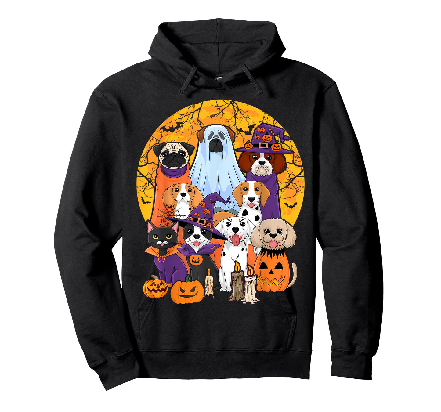 Dog Ghost Cute Dog Dressed As Ghost Funny Halloween Dog T-Shirt