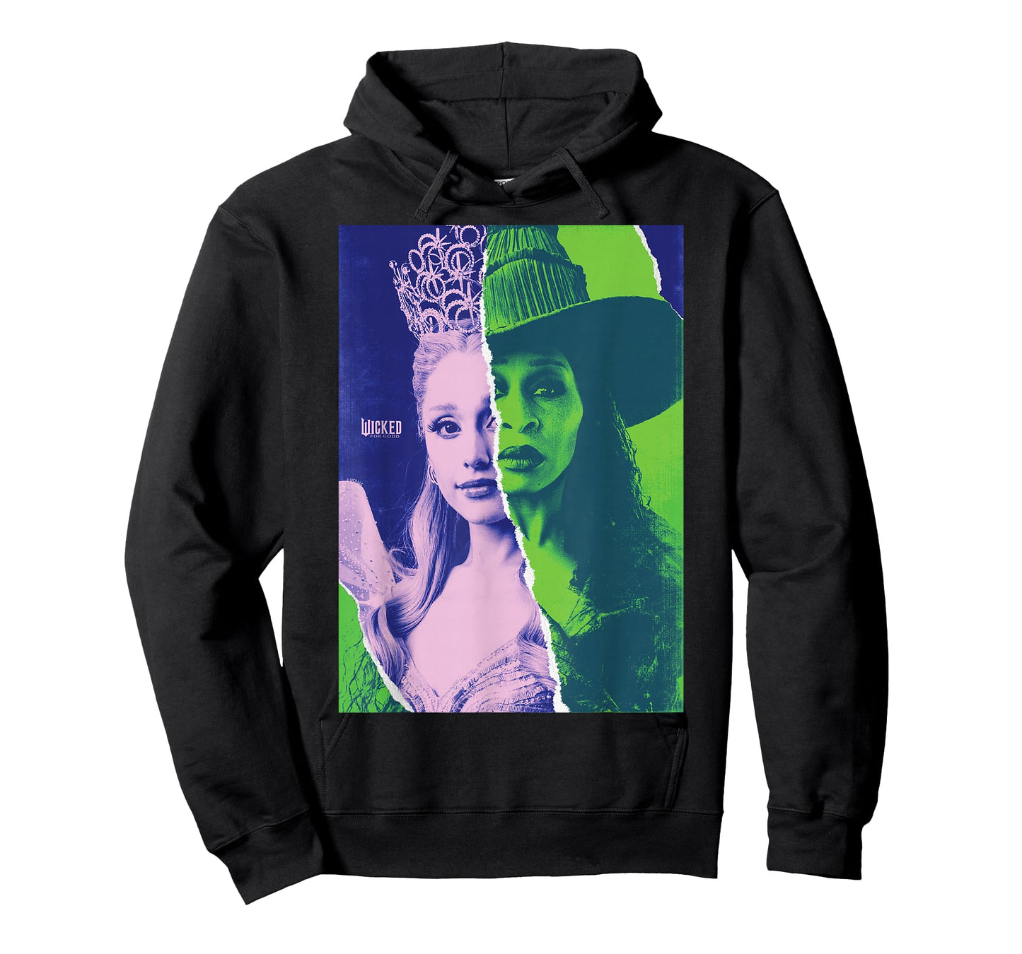 Wicked: for Good Glinda and Elphaba Split Portrait T-Shirt
